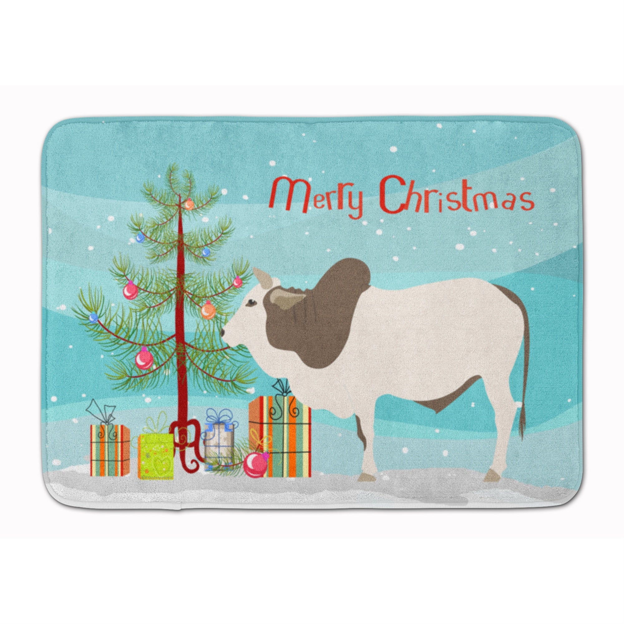 'Caroline'S Treasures Malvi Cow Christmas Floor Mat, 19'''' X 27'''', Multicolor''