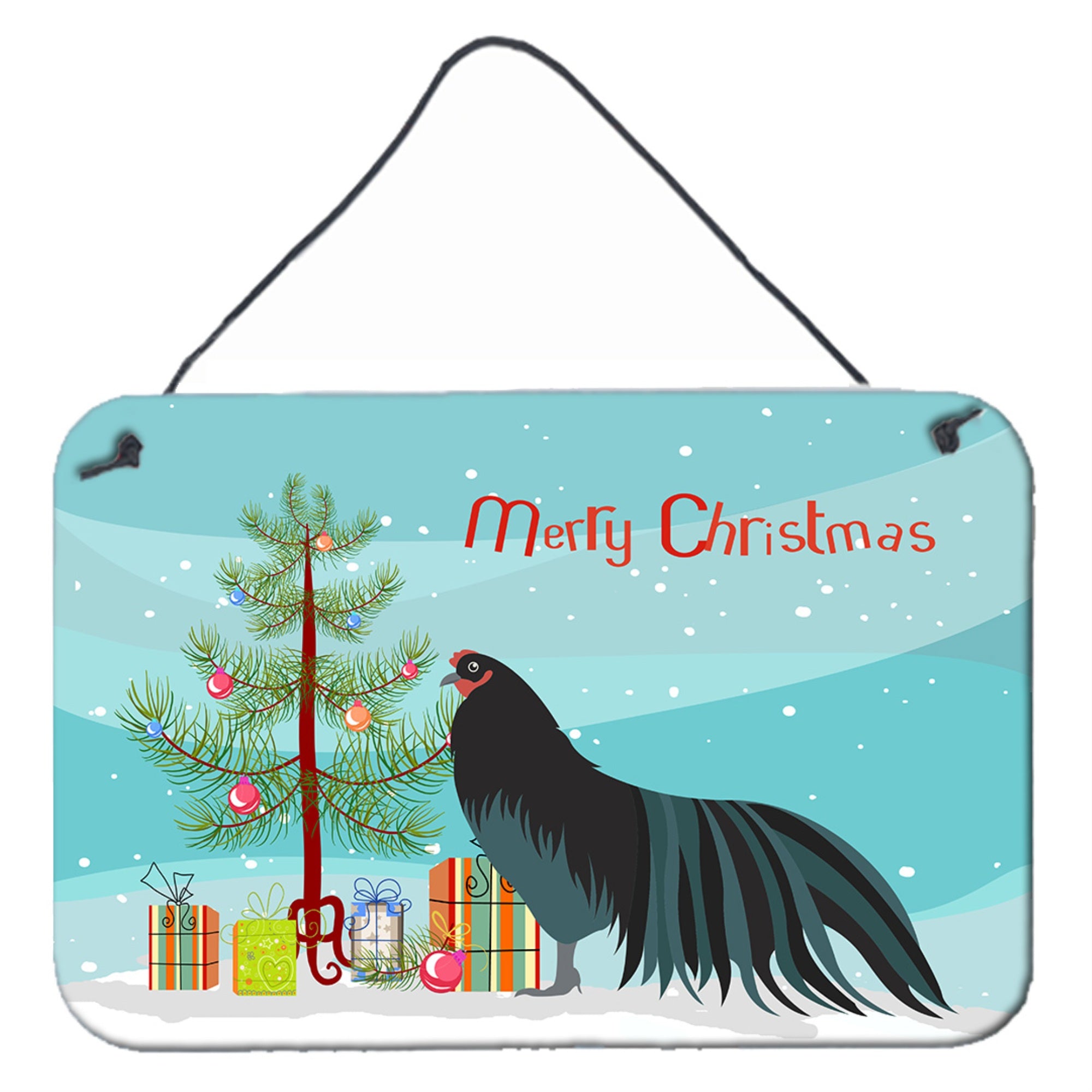 'Caroline'S Treasures Sumatra Chicken Christmas Metal Print, 8'''' X 12'''', Multicolor''