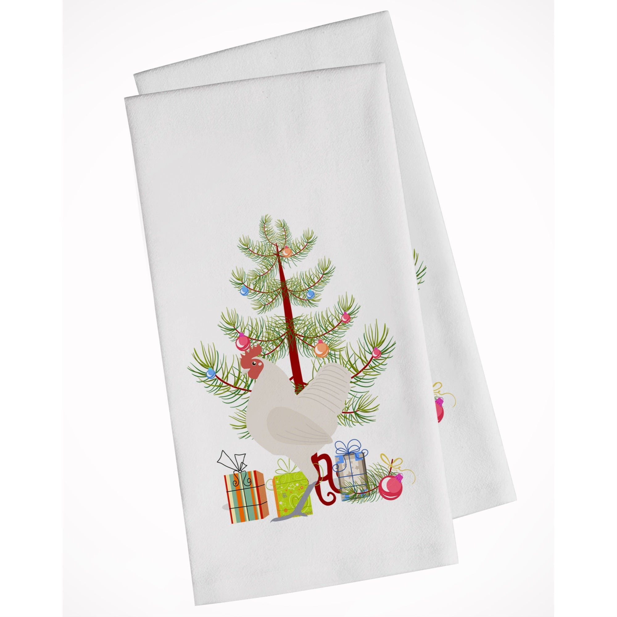 German Langshan Chicken Christmas White Kitchen Towel Set Of 2