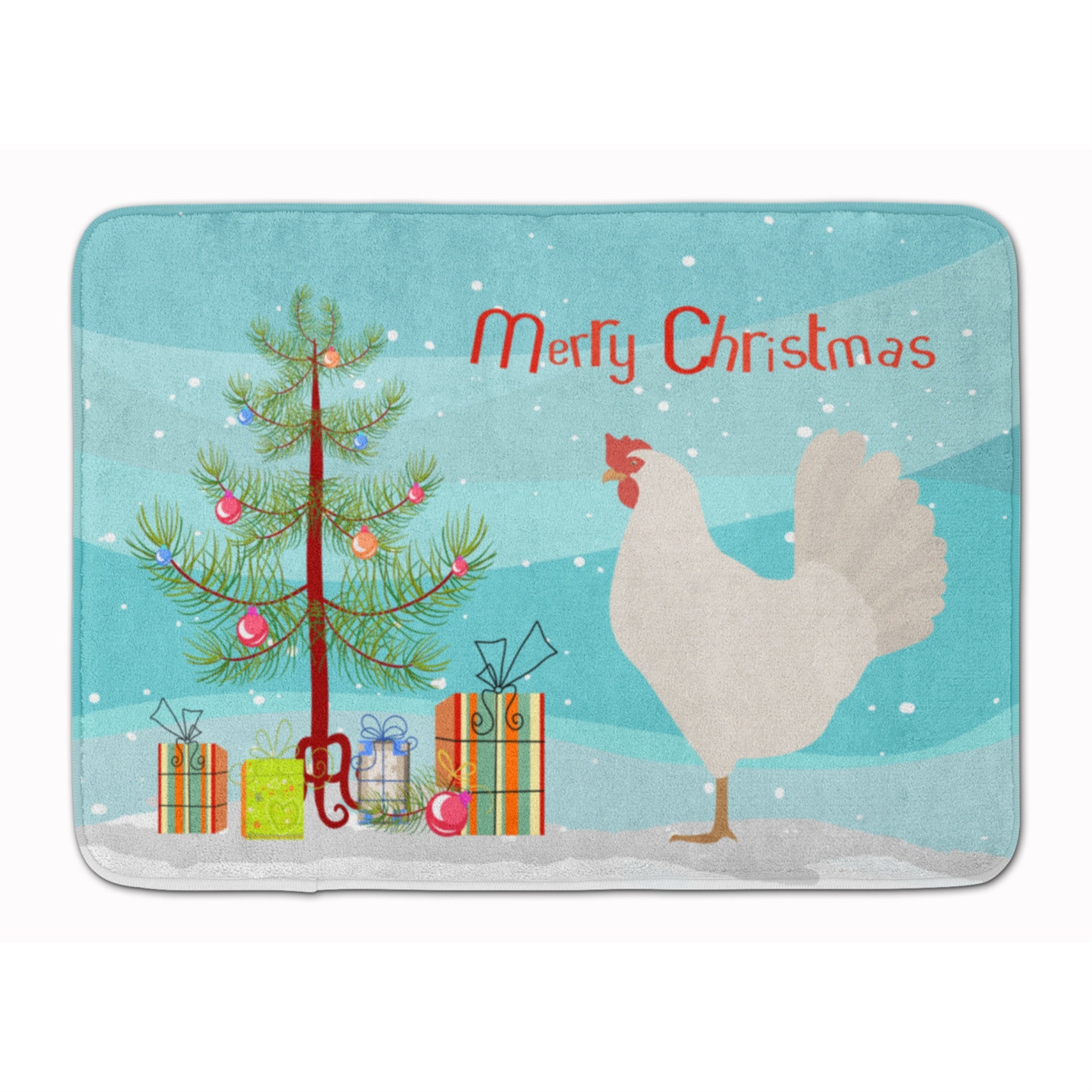 'Caroline'S Treasures Leghorn Chicken Christmas Floor Mat, 19'''' X 27'''', Multicolor''