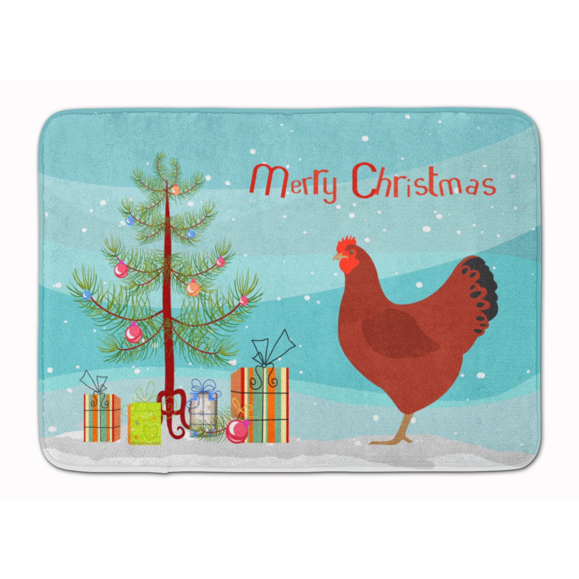 'Caroline'S Treasures New Hampshire Red Chicken Christmas Floor Mat, 19'''' X 27'''', Multicolor''