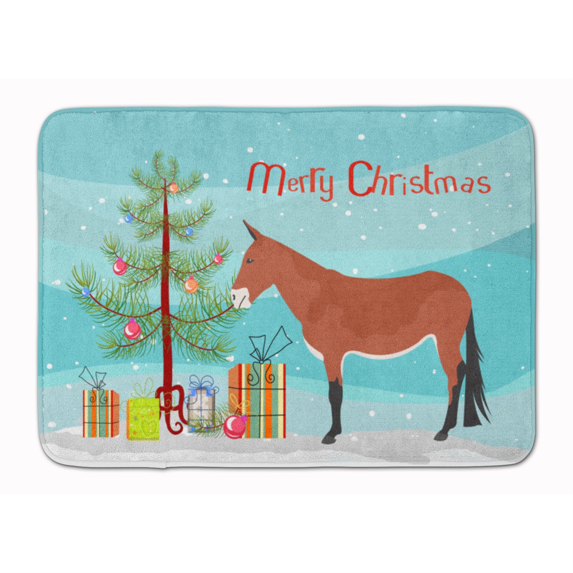 'Caroline'S Treasures Mule Christmas Floor Mat, 19'''' X 27'''', Multicolor''