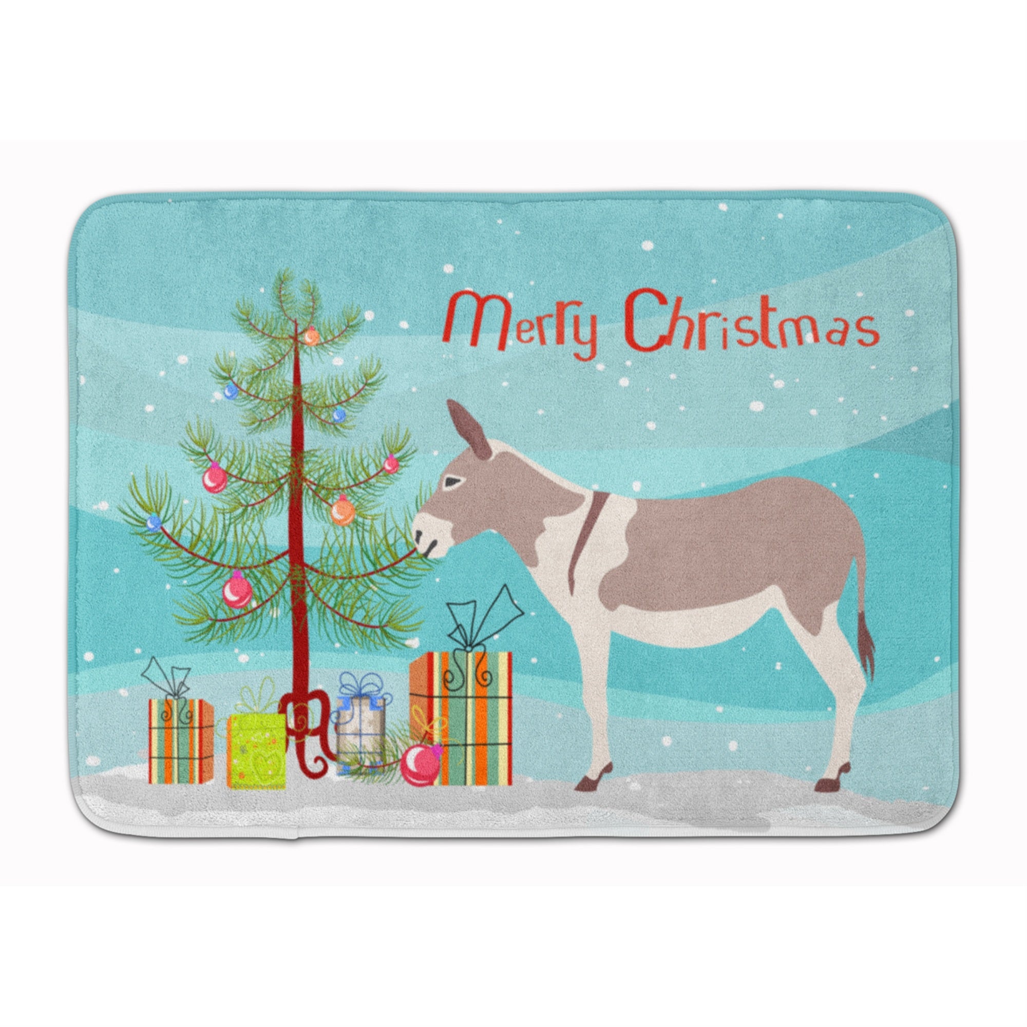 'Caroline'S Treasures Australian Teamster Donkey Christmas Floor Mat, 19'''' X 27'''', Multicolor''