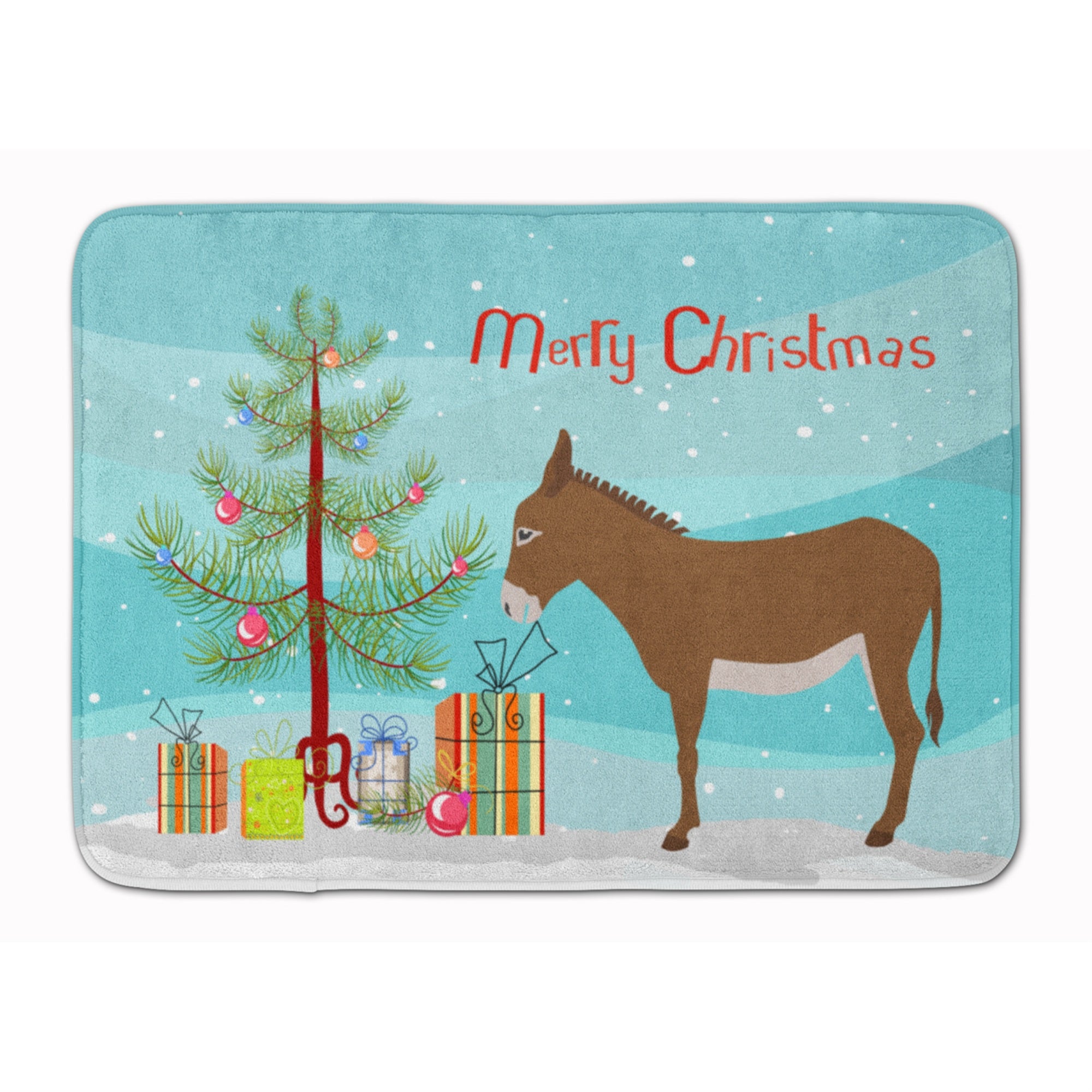 'Caroline'S Treasures Cotentin Donkey Christmas Floor Mat, 19'''' X 27'''', Multicolor''