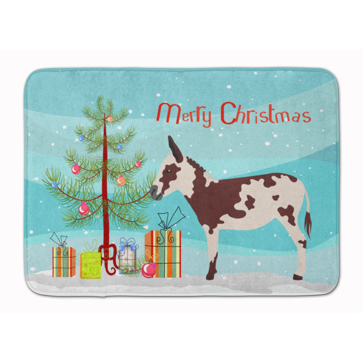 'Caroline'S Treasures American Spotted Donkey Christmas Floor Mat, 19'''' X 27'''', Multicolor''