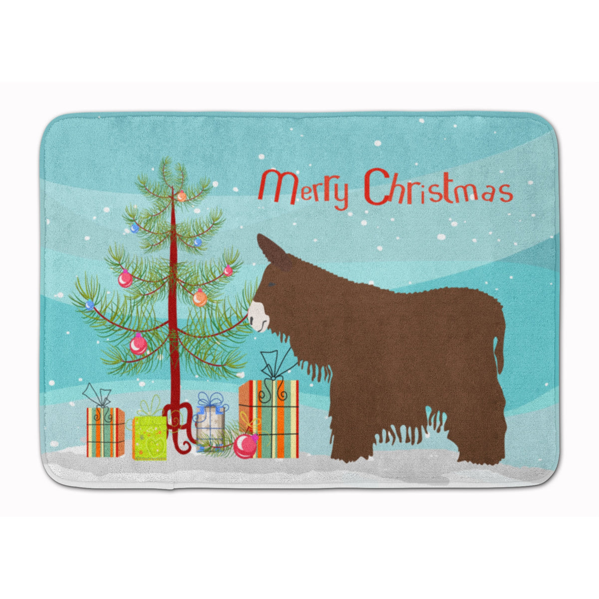 'Caroline'S Treasures Poitou Poiteuin Donkey Christmas Floor Mat, 19'''' X 27'''', Multicolor''
