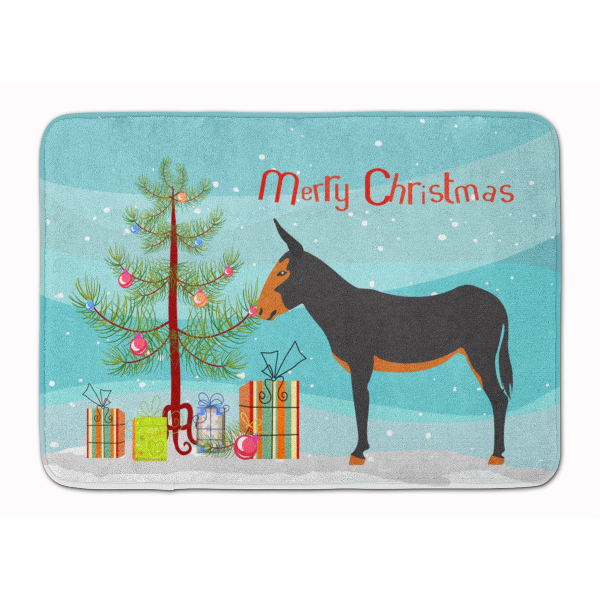 'Caroline'S Treasures Catalan Donkey Christmas Floor Mat, 19'''' X 27'''', Multicolor''