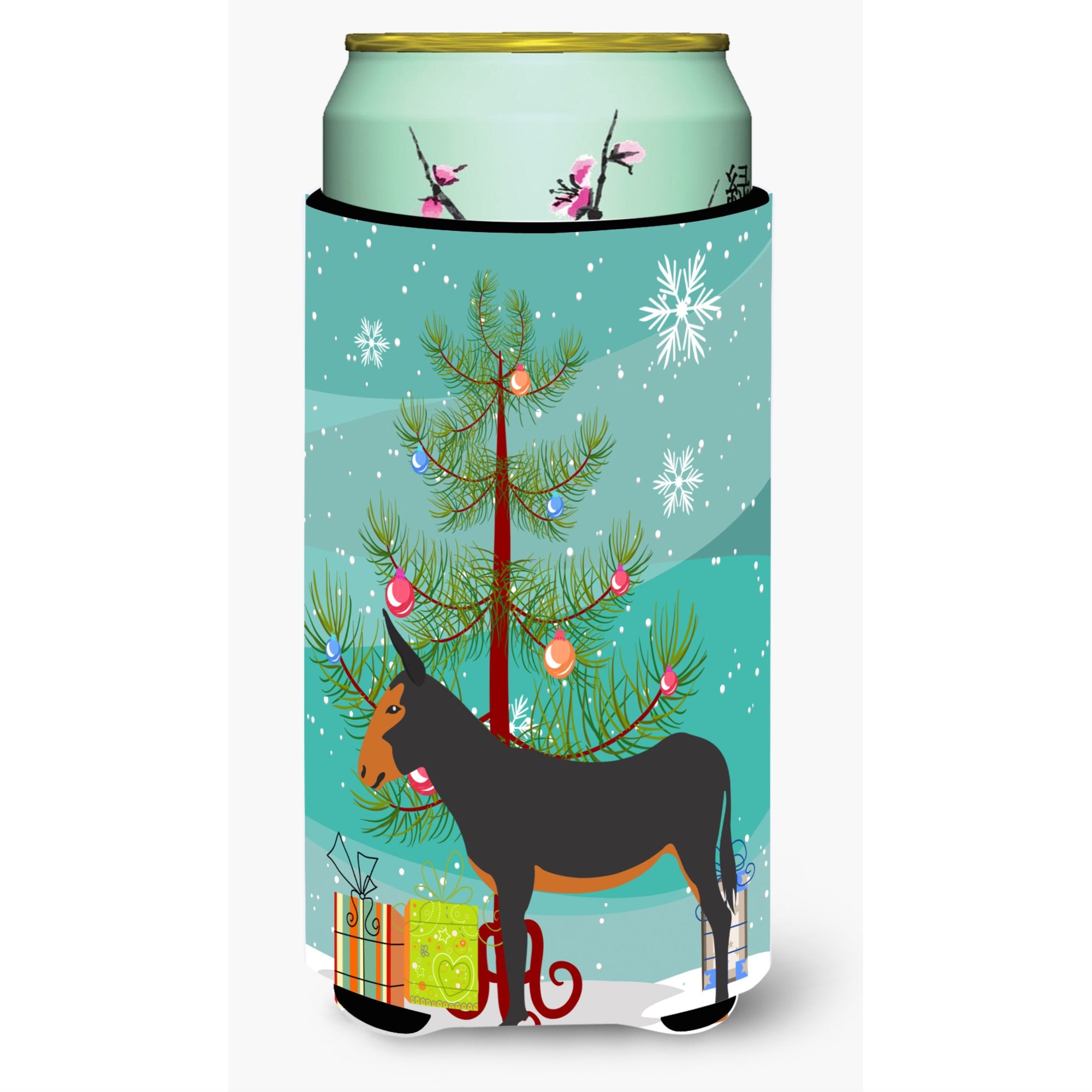 'Caroline'S Treasures Catalan Donkey Christmas Decorative Can Hugger, Tall, Multicolor''