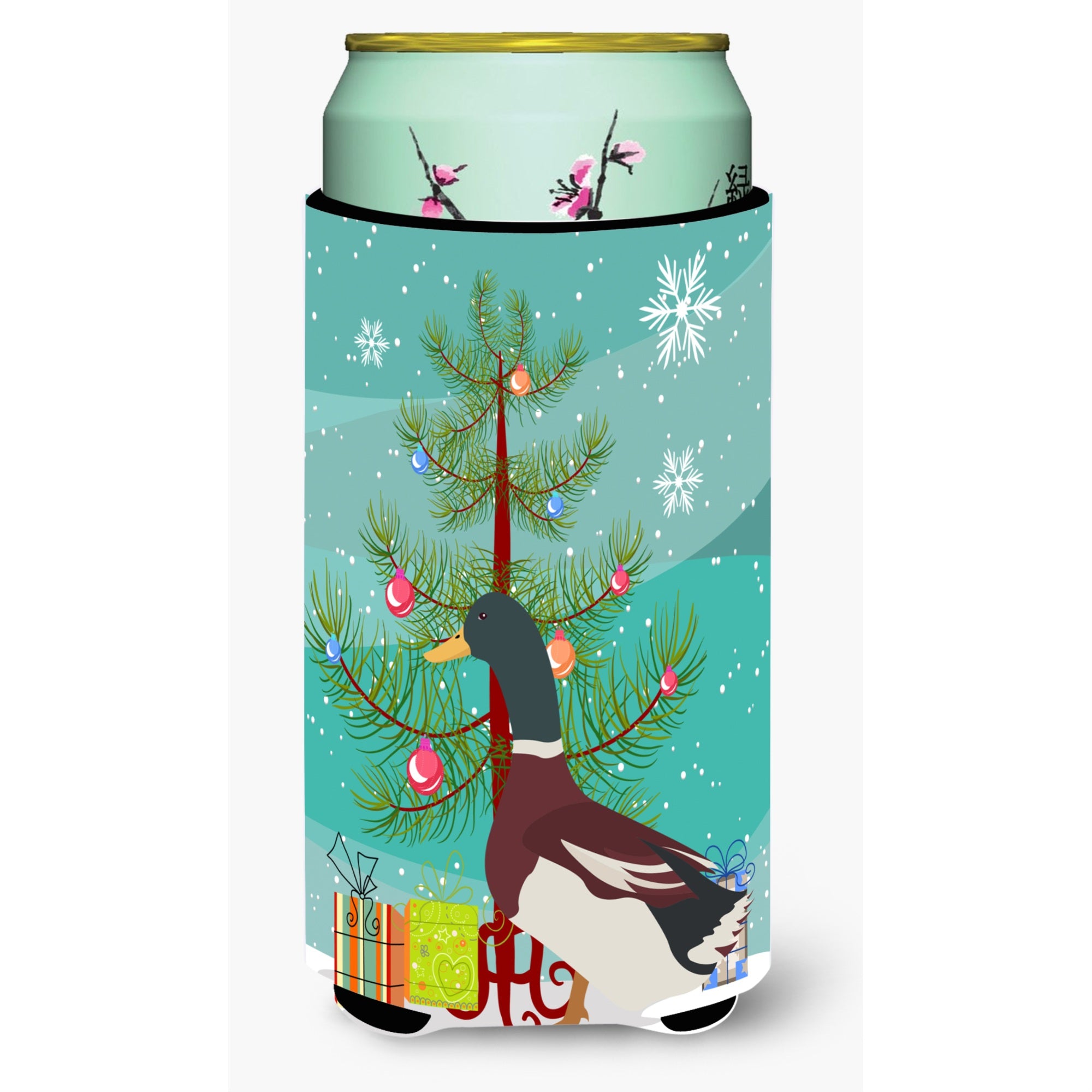 'Caroline'S Treasures Rouen Duck Christmas Decorative Can Hugger, Tall, Multicolor''