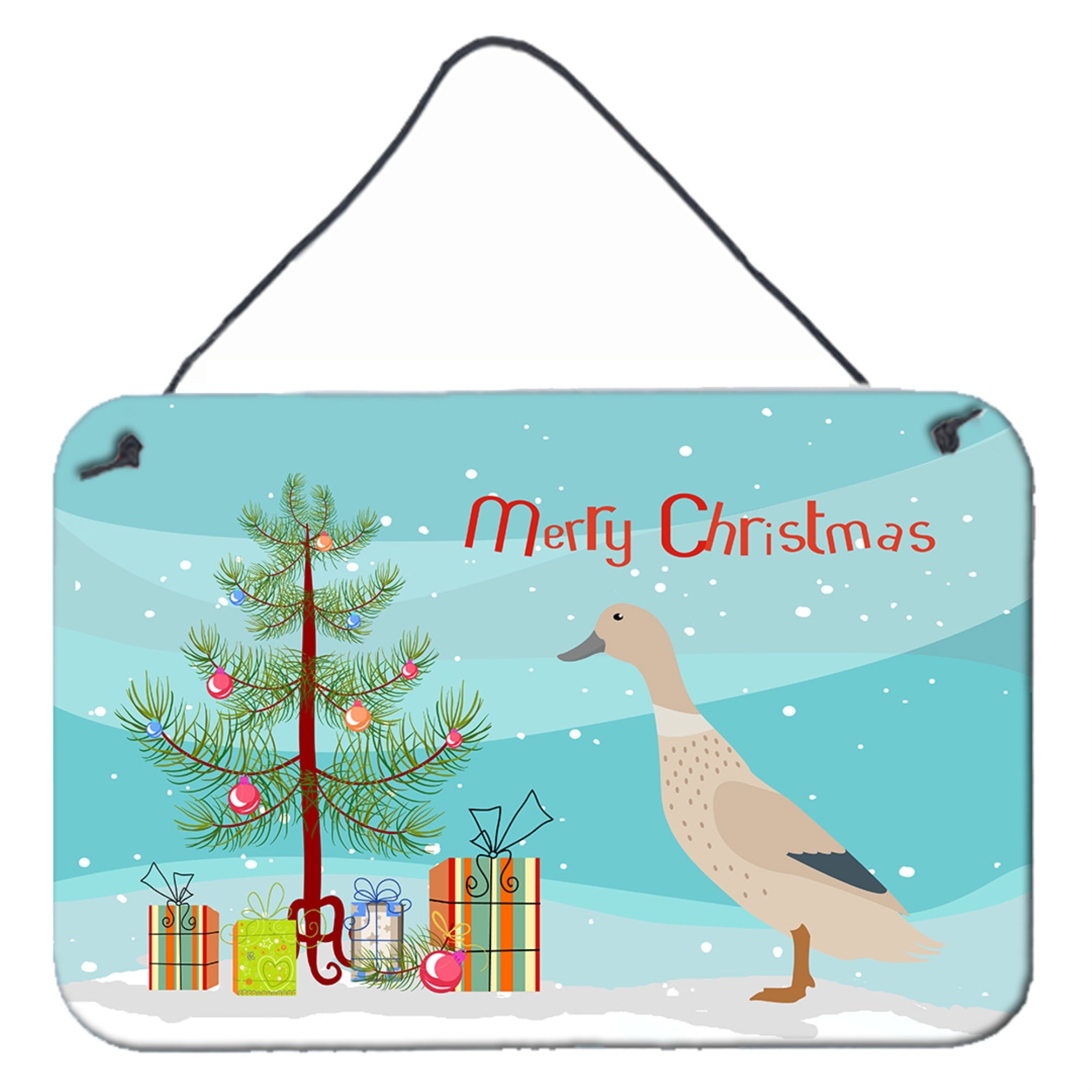 'Caroline'S Treasures West Harlequin Duck Christmas Metal Print, 8'''' X 12''''''