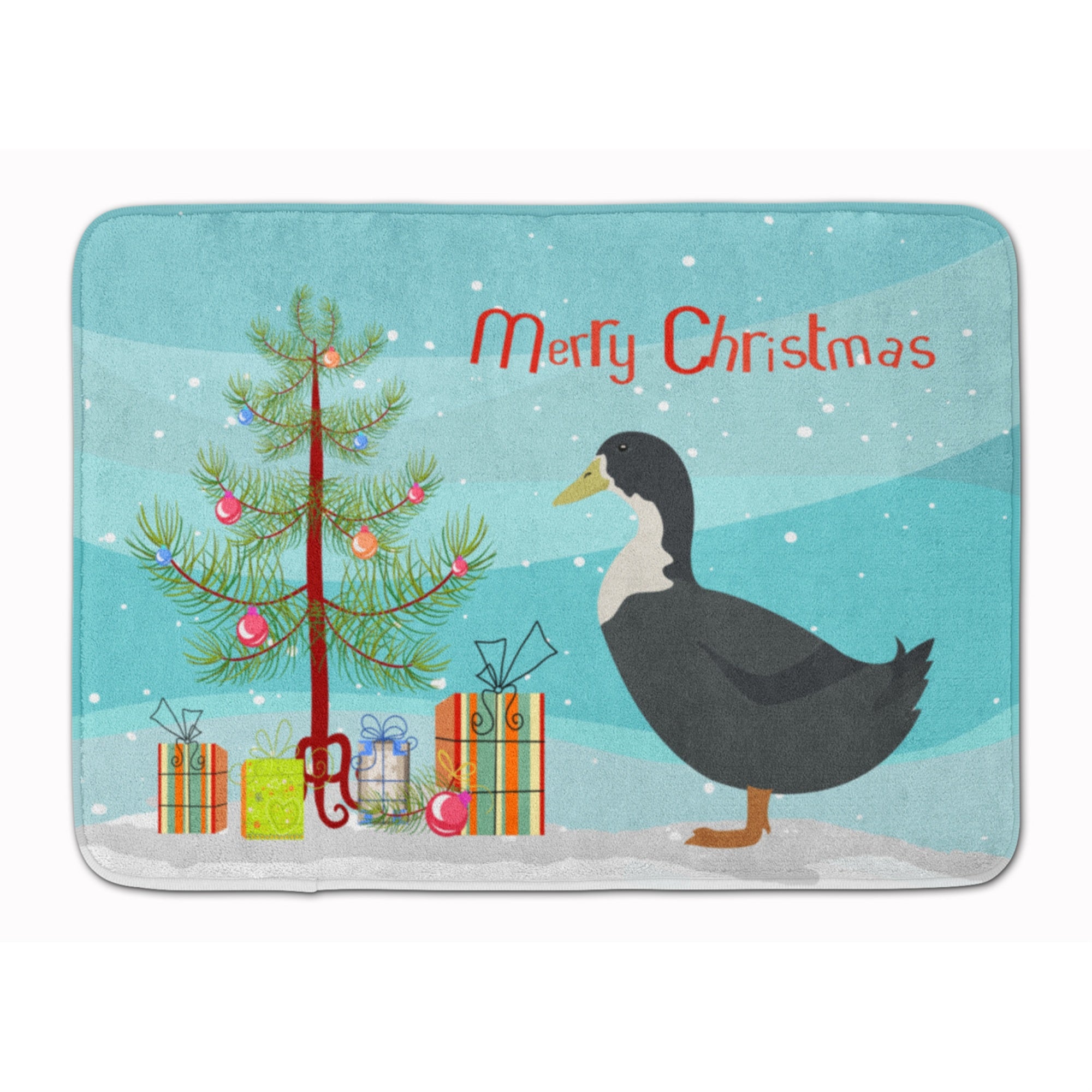 'Caroline'S Treasures Blue Swedish Duck Christmas Floor Mat, 19'''' X 27'''', Multicolor''