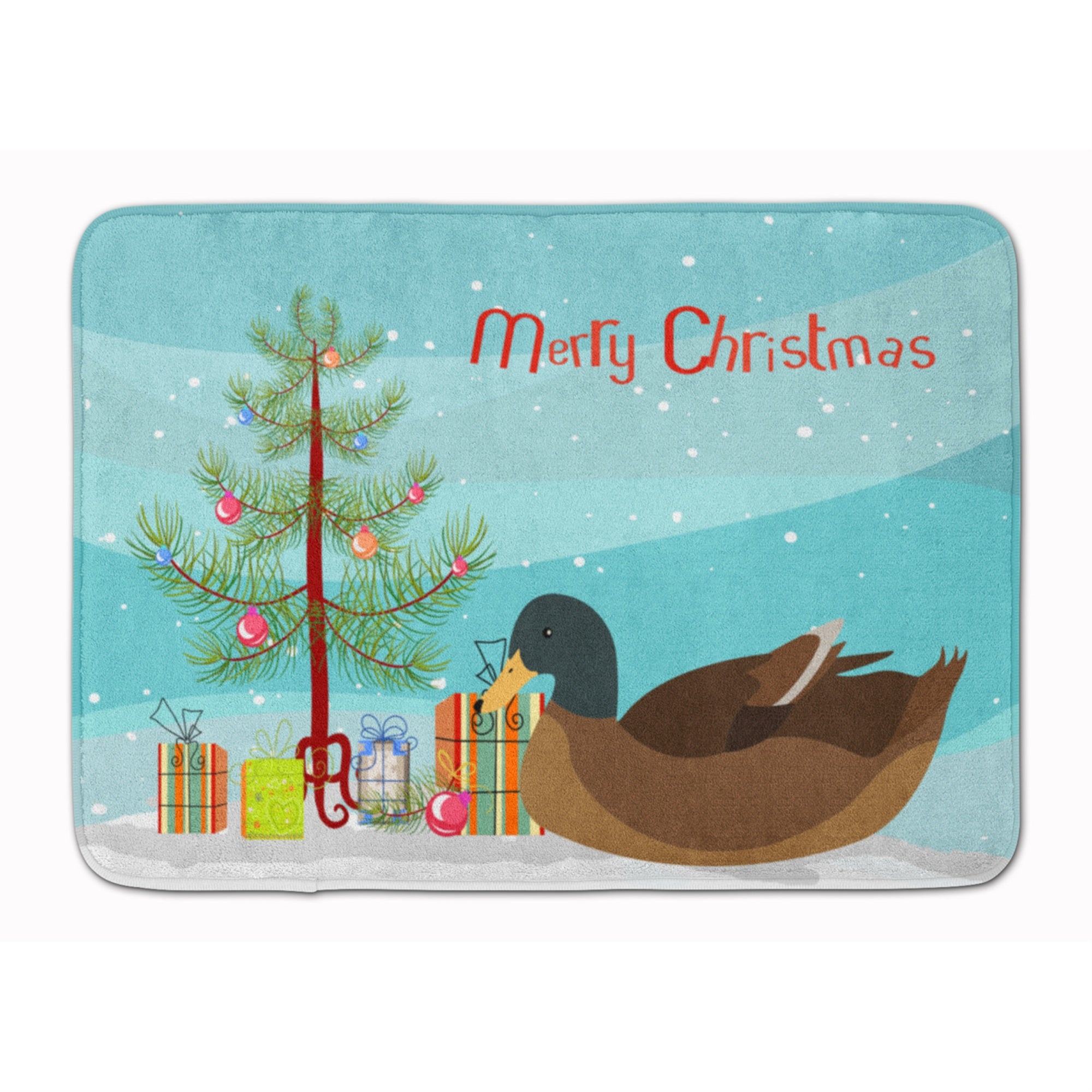 'Caroline'S Treasures Khaki Campbell Duck Christmas Floor Mat, 19'''' X 27'''', Multicolor''