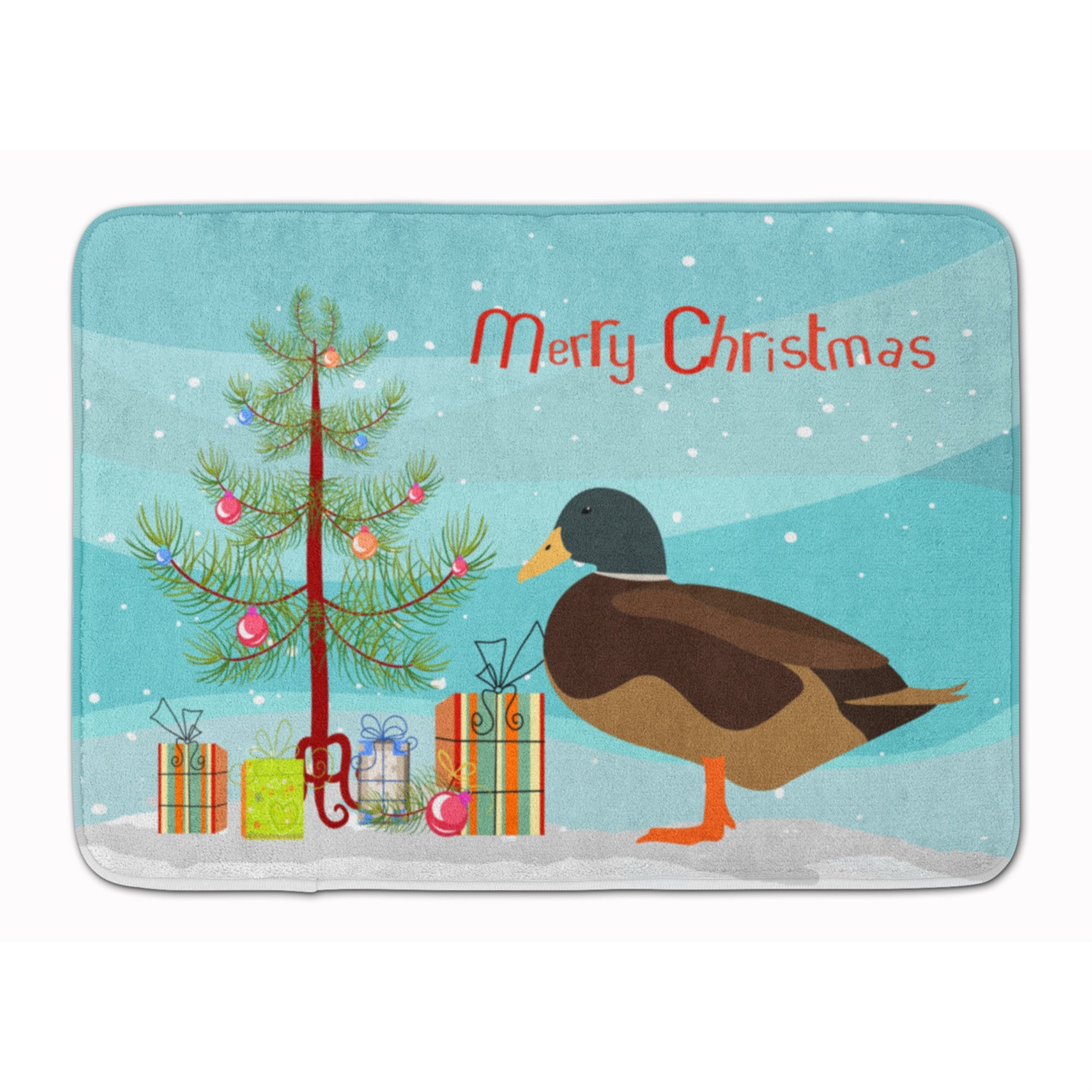 'Caroline'S Treasures Silver Bantam Duck Christmas Floor Mat, 19'''' X 27'''', Multicolor''