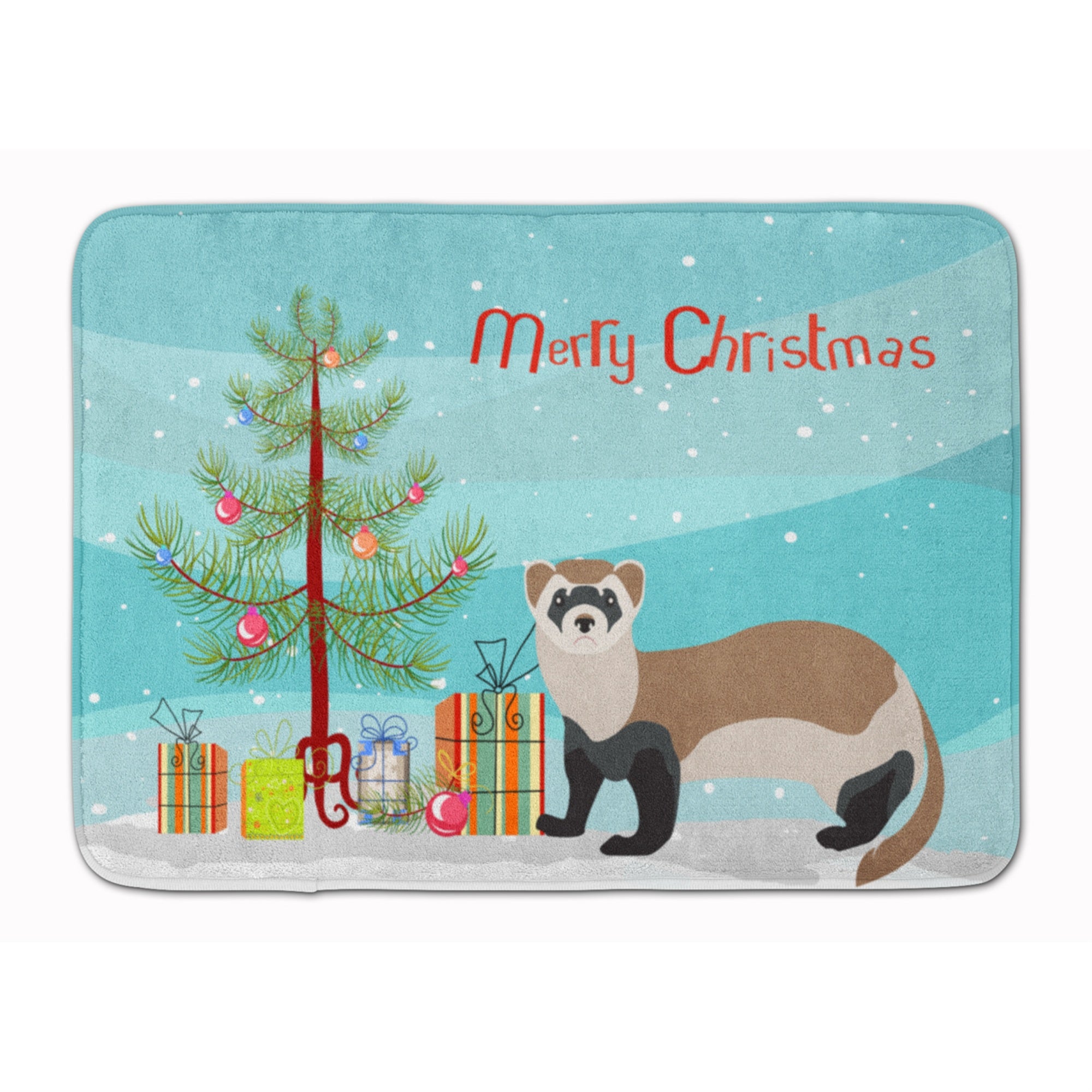 'Caroline'S Treasures Ferret Christmas Floor Mat, 19'''' X 27'''', Multicolor''