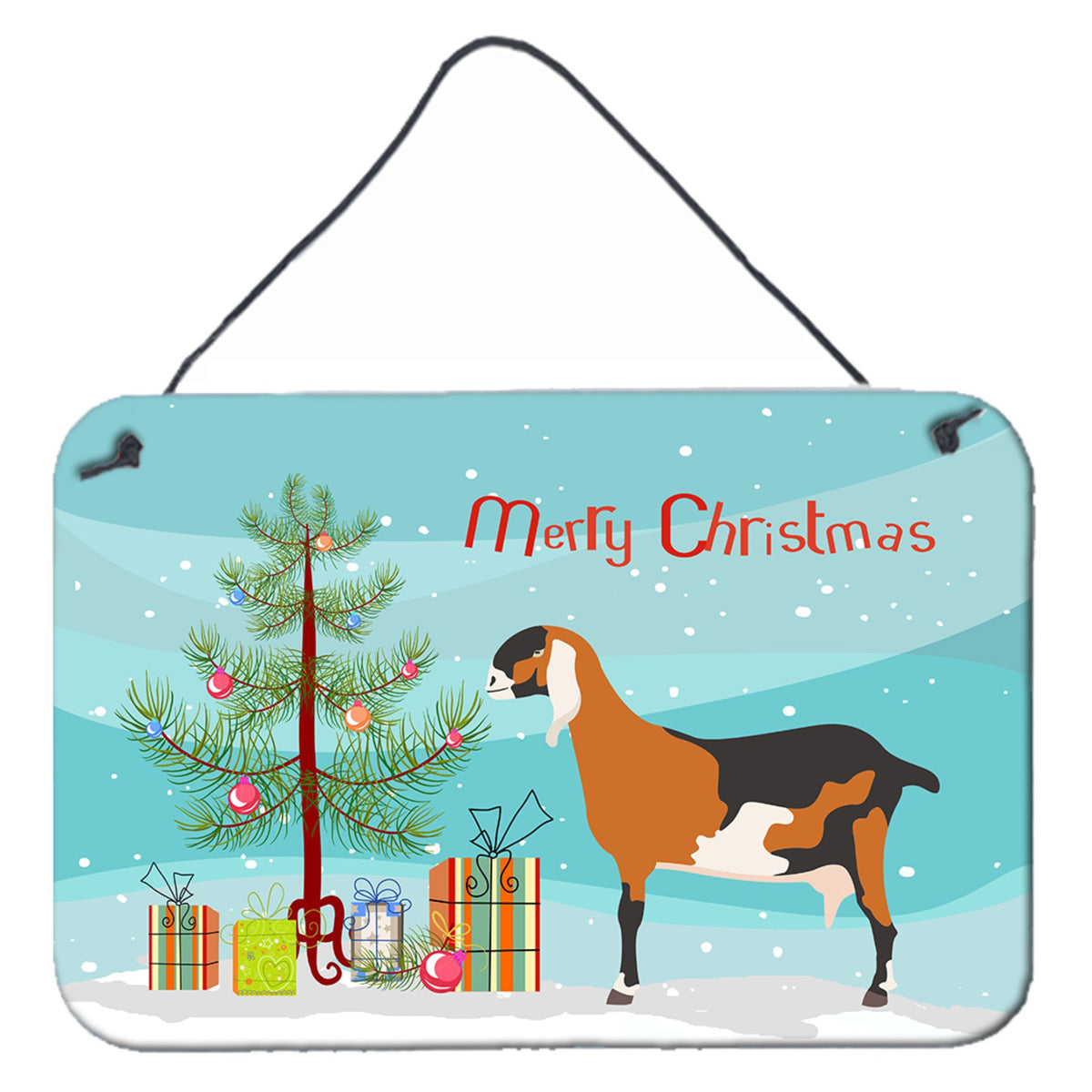'Caroline'S Treasures Anglo Nubian Goat Christmas Metal Print, 8'''' X 12''''''