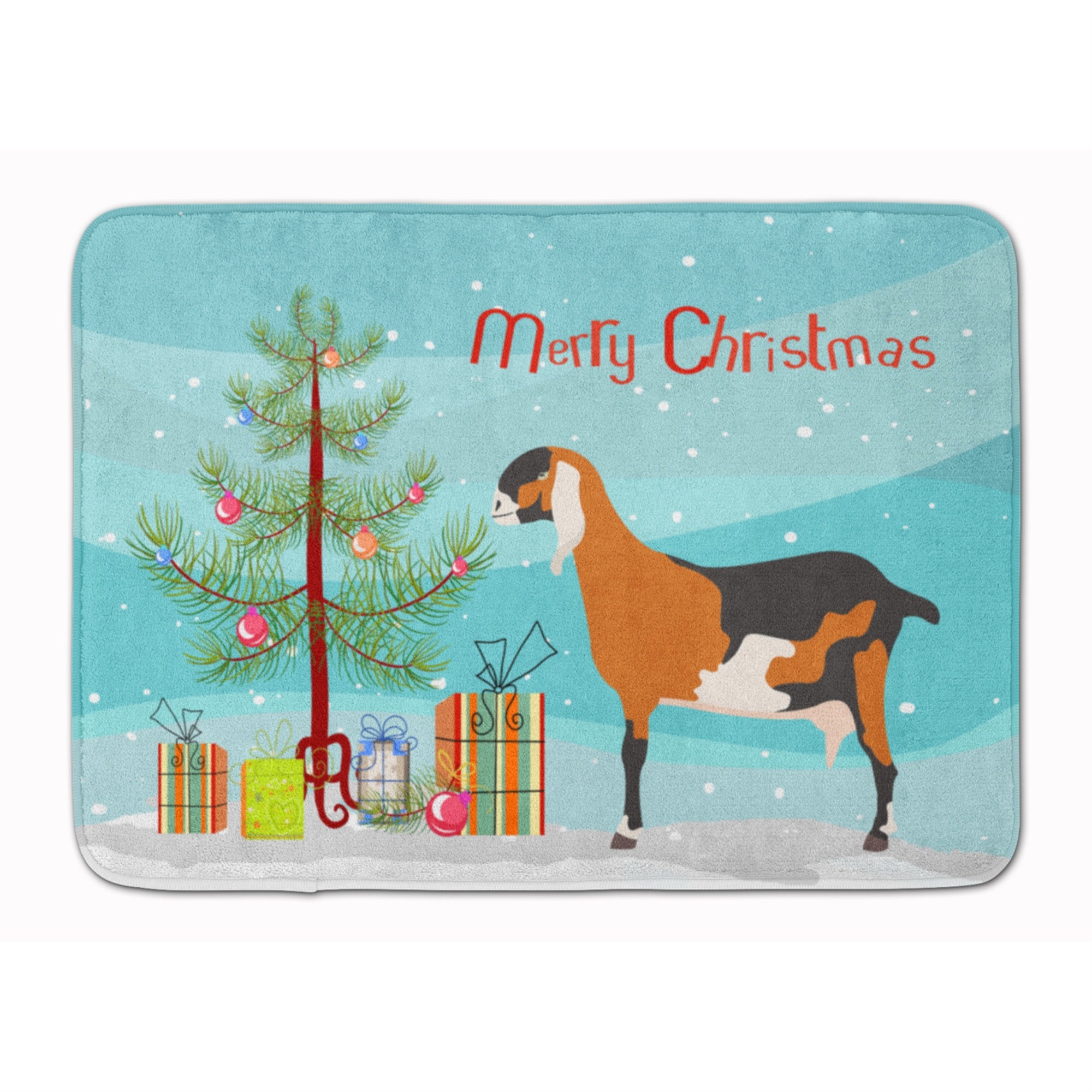 'Caroline'S Treasures Anglo Nubian Goat Christmas Floor Mat, 19'''' X 27'''', Multicolor''