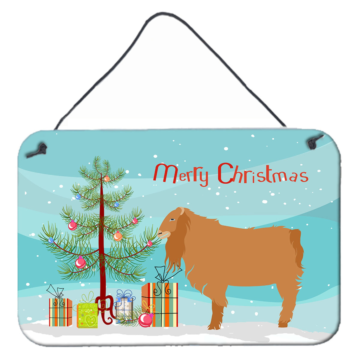 'Caroline'S Treasures American Lamancha Goat Christmas Metal Print, 8'''' X 12''''''