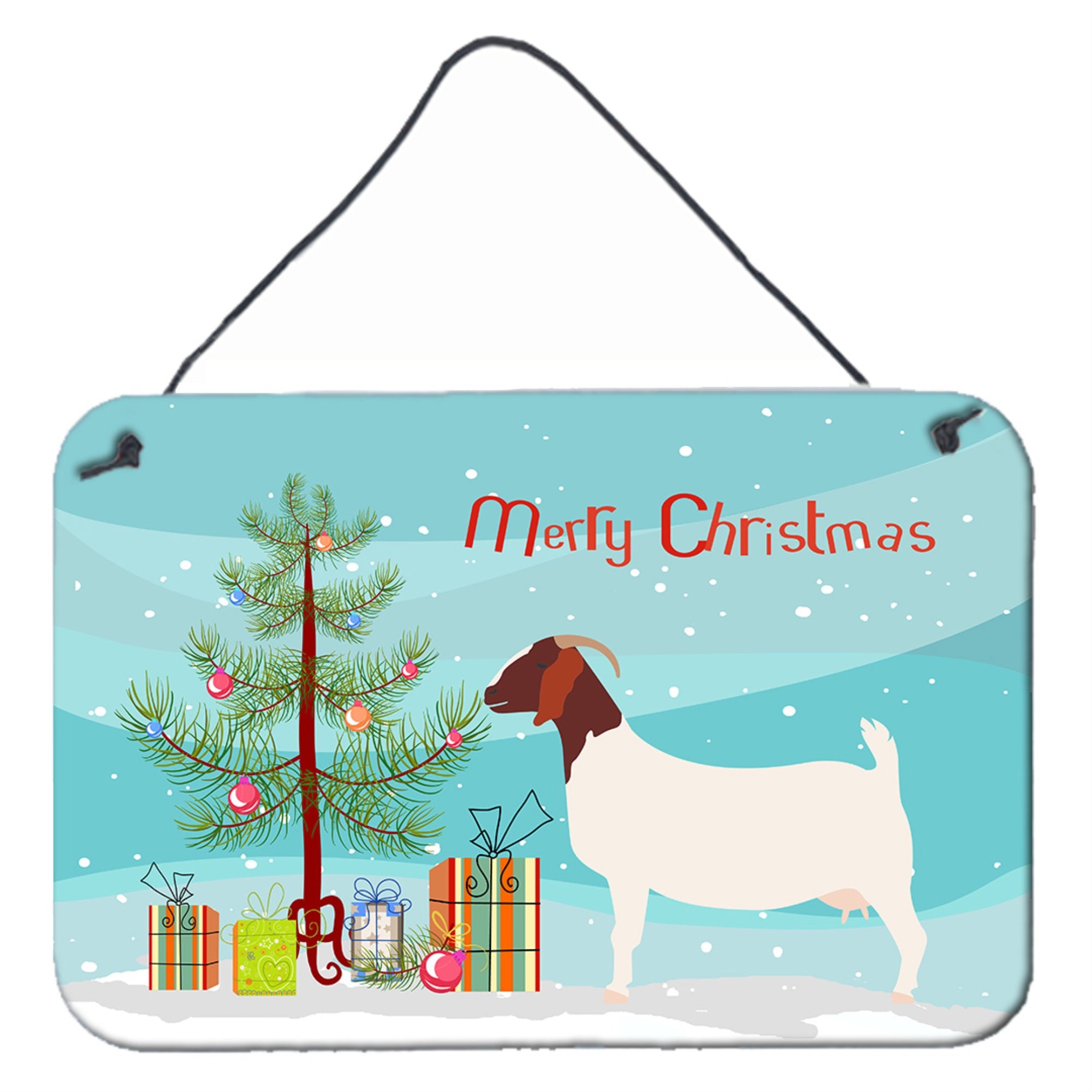 'Caroline'S Treasures Boer Goat Christmas Metal Print, 8'''' X 12''''''