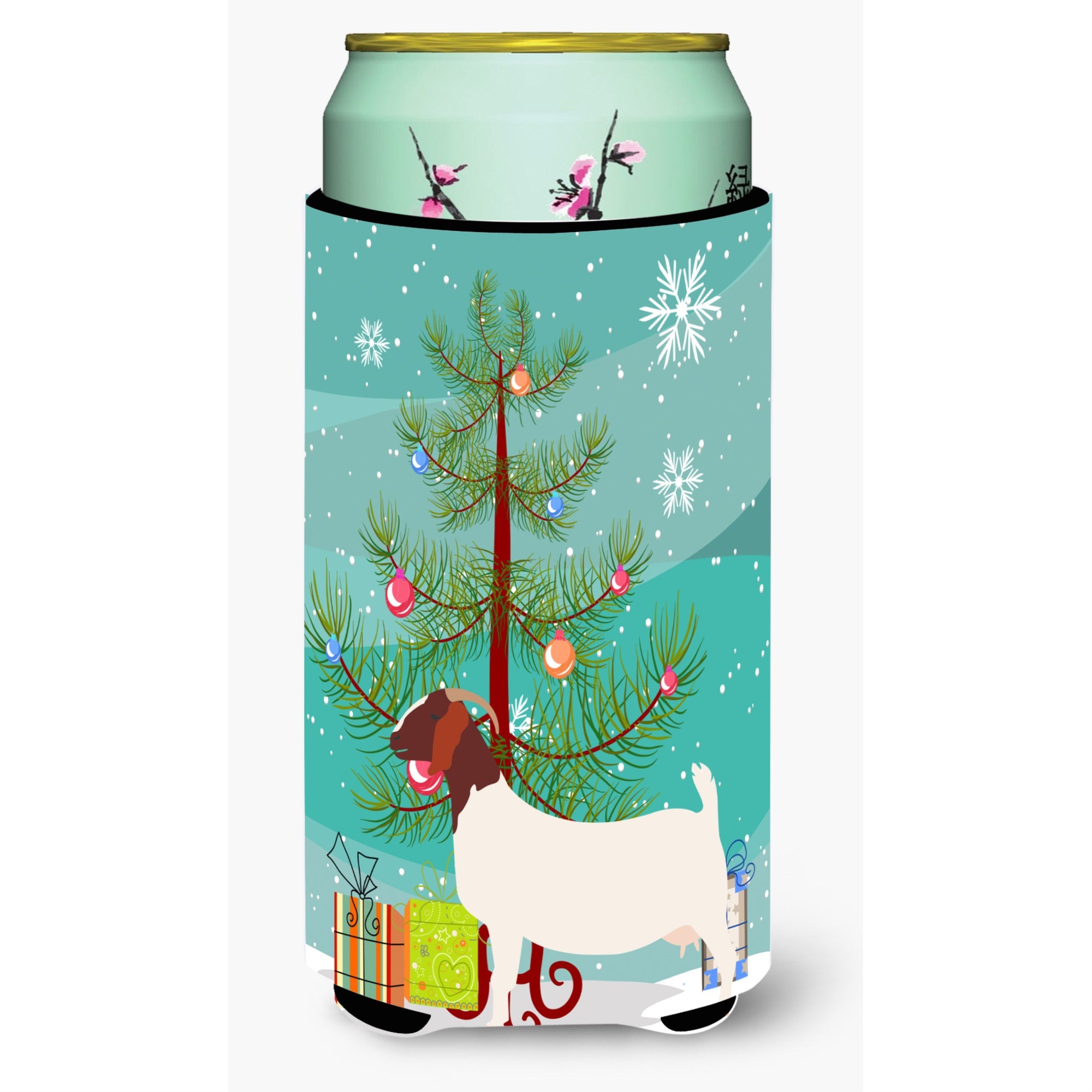 'Caroline'S Treasures Boer Goat Christmas Decorative Can Hugger, Tall, Multicolor''