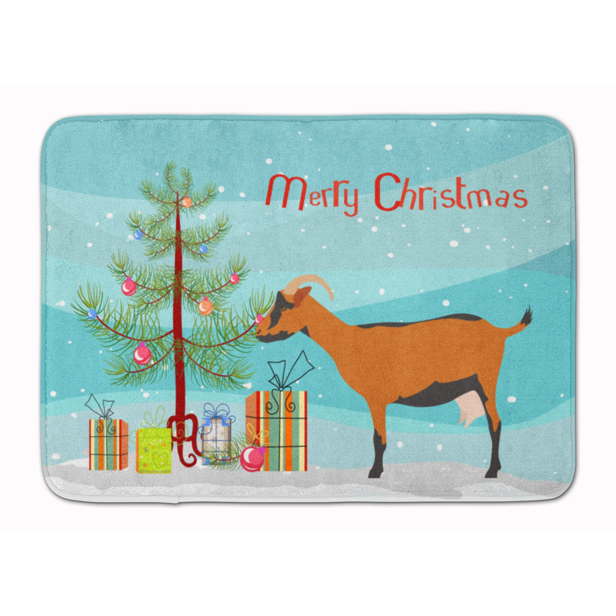 'Caroline'S Treasures Oberhasli Goat Christmas Floor Mat, 19'''' X 27'''', Multicolor''