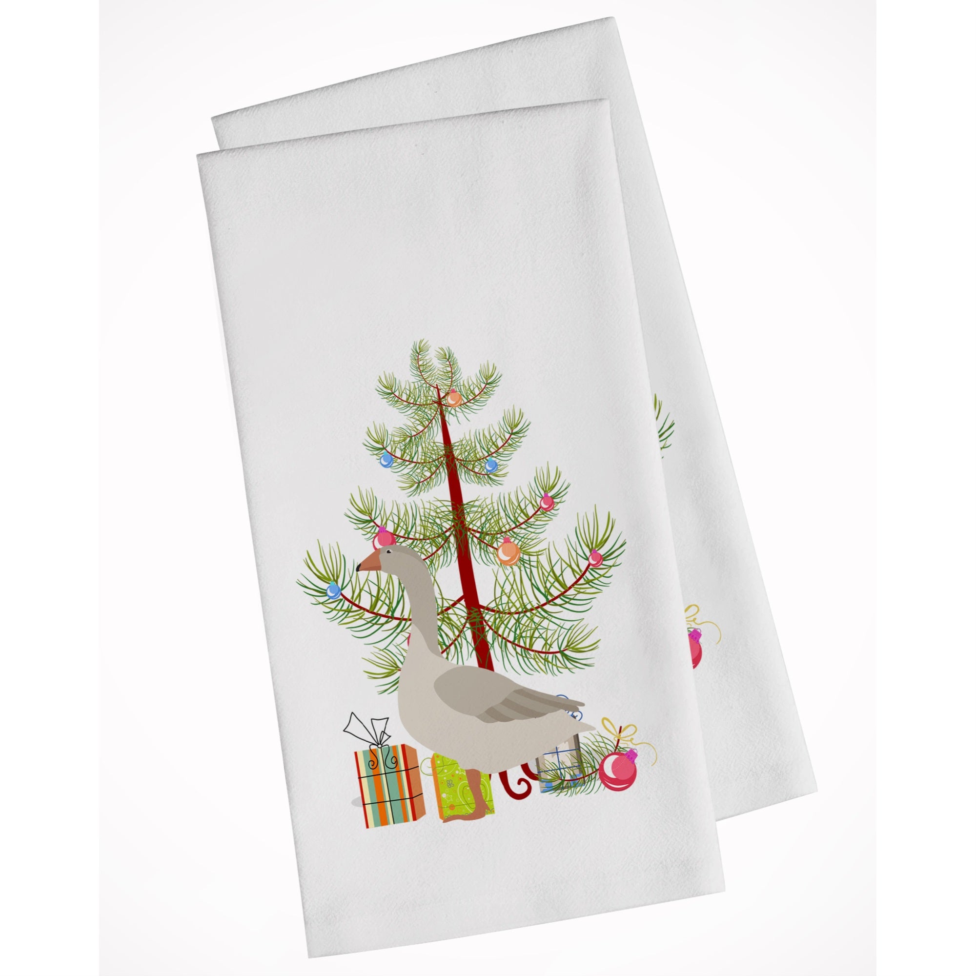 Steinbacher Goose Christmas White Kitchen Towel Set Of 2
