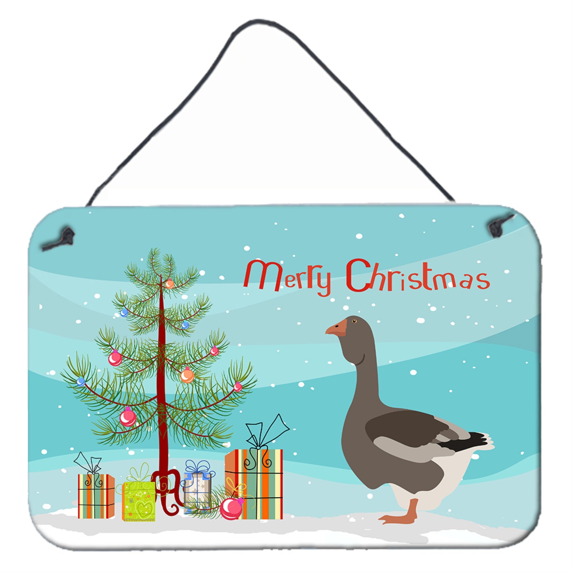 'Caroline'S Treasures Toulouse Goose Christmas Metal Print, 8'''' X 12''''''