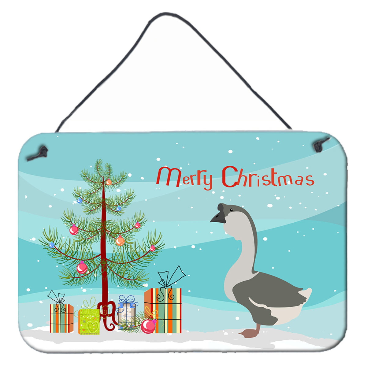 'Caroline'S Treasures African Goose Christmas Metal Print, 8'''' X 12'''', Multicolor''