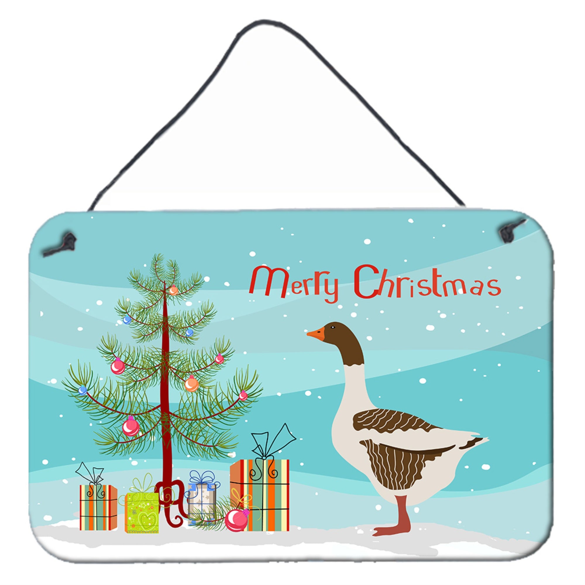 'Caroline'S Treasures Pomeranian Rogener Goose Christmas Metal Print, 8'''' X 12''''''