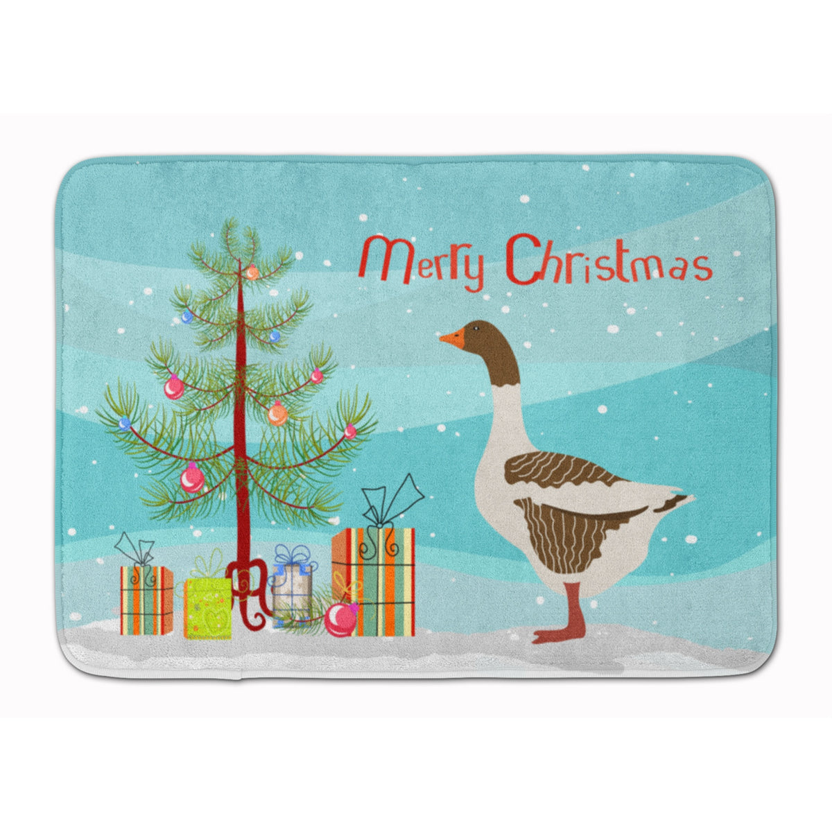 'Caroline'S Treasures Pomeranian Rogener Goose Christmas Floor Mat, 19'''' X 27'''', Multicolor''