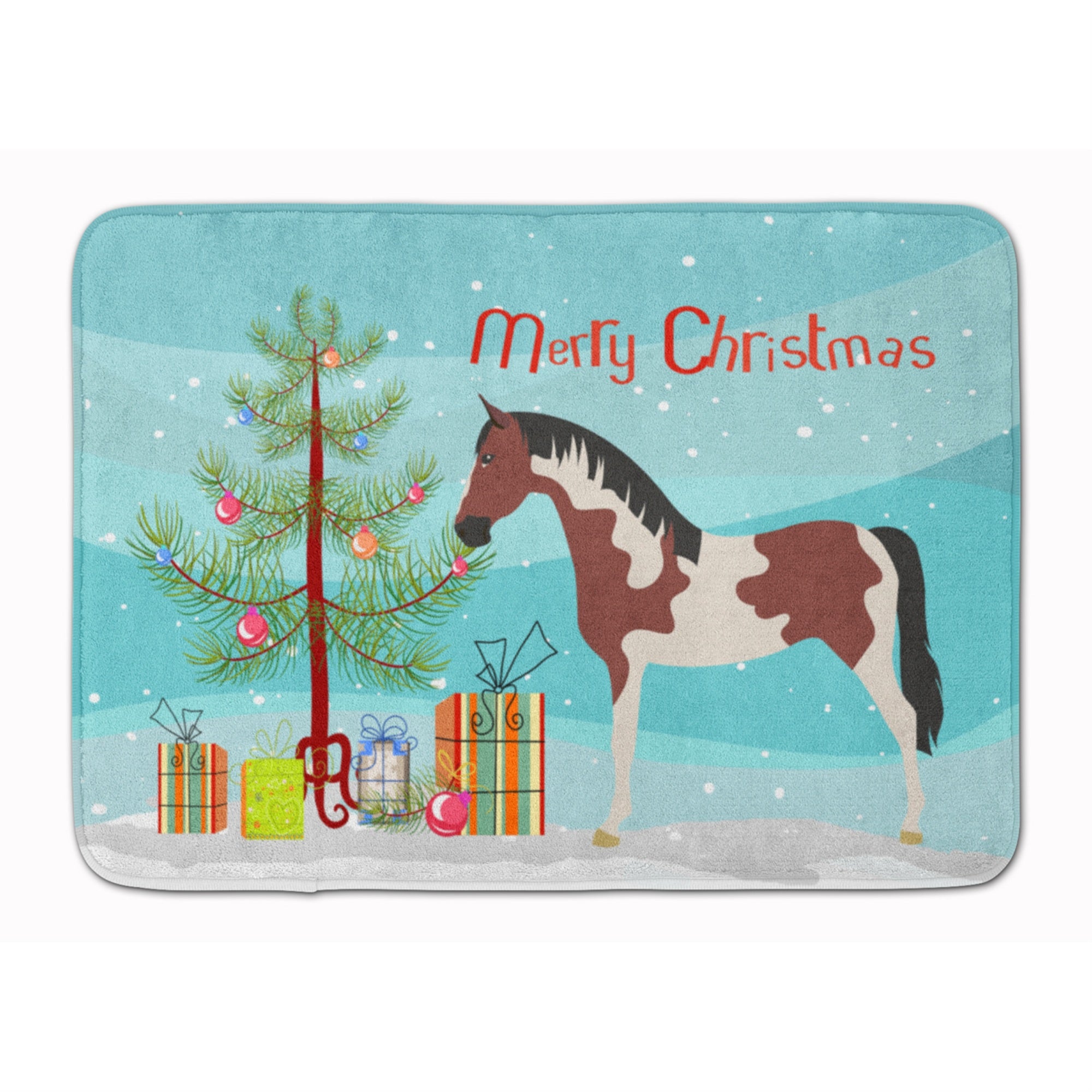 'Caroline'S Treasures Pinto Horse Christmas Floor Mat, 19'''' X 27'''', Multicolor''