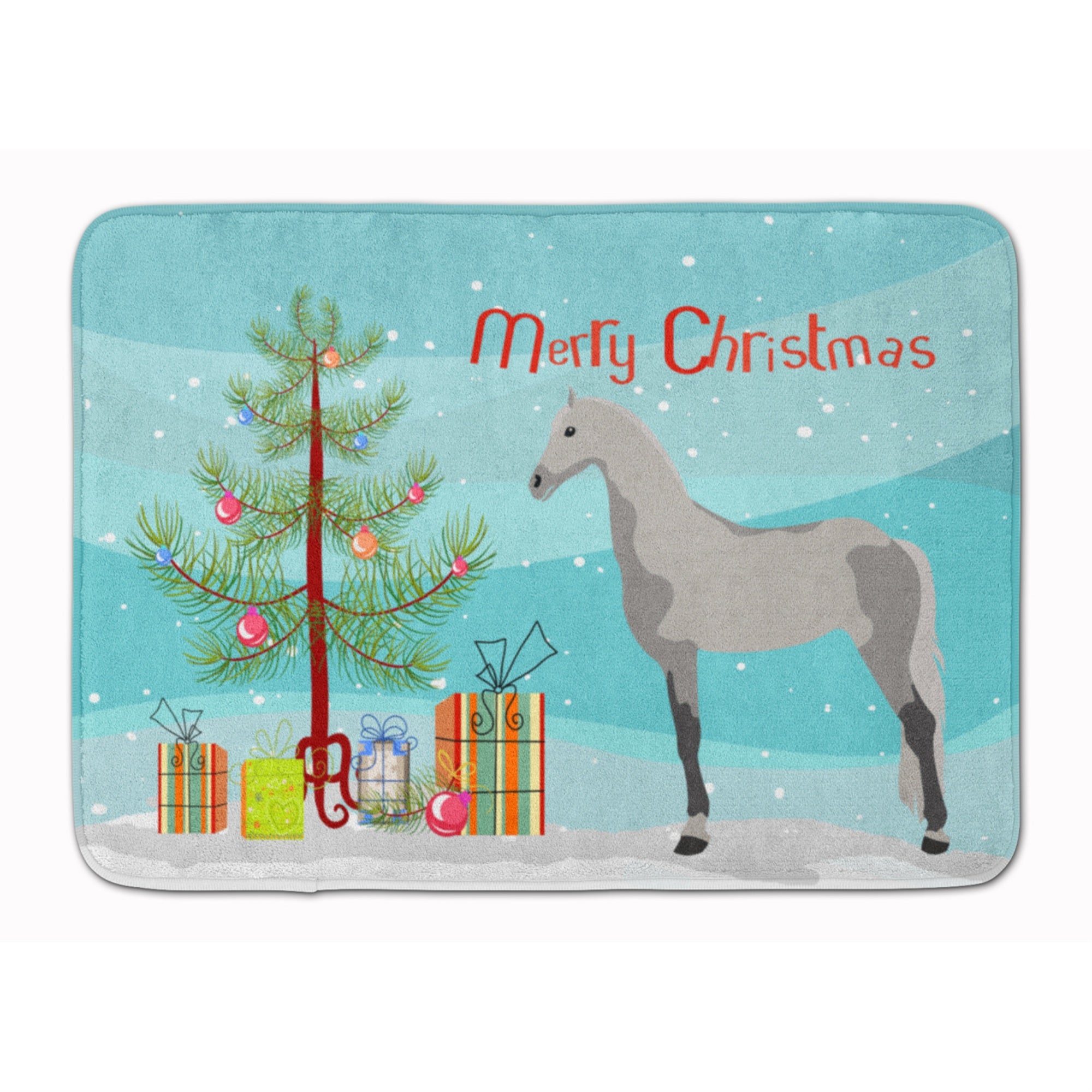 'Caroline'S Treasures Orlov Trotter Horse Christmas Floor Mat, 19'''' X 27'''', Multicolor''