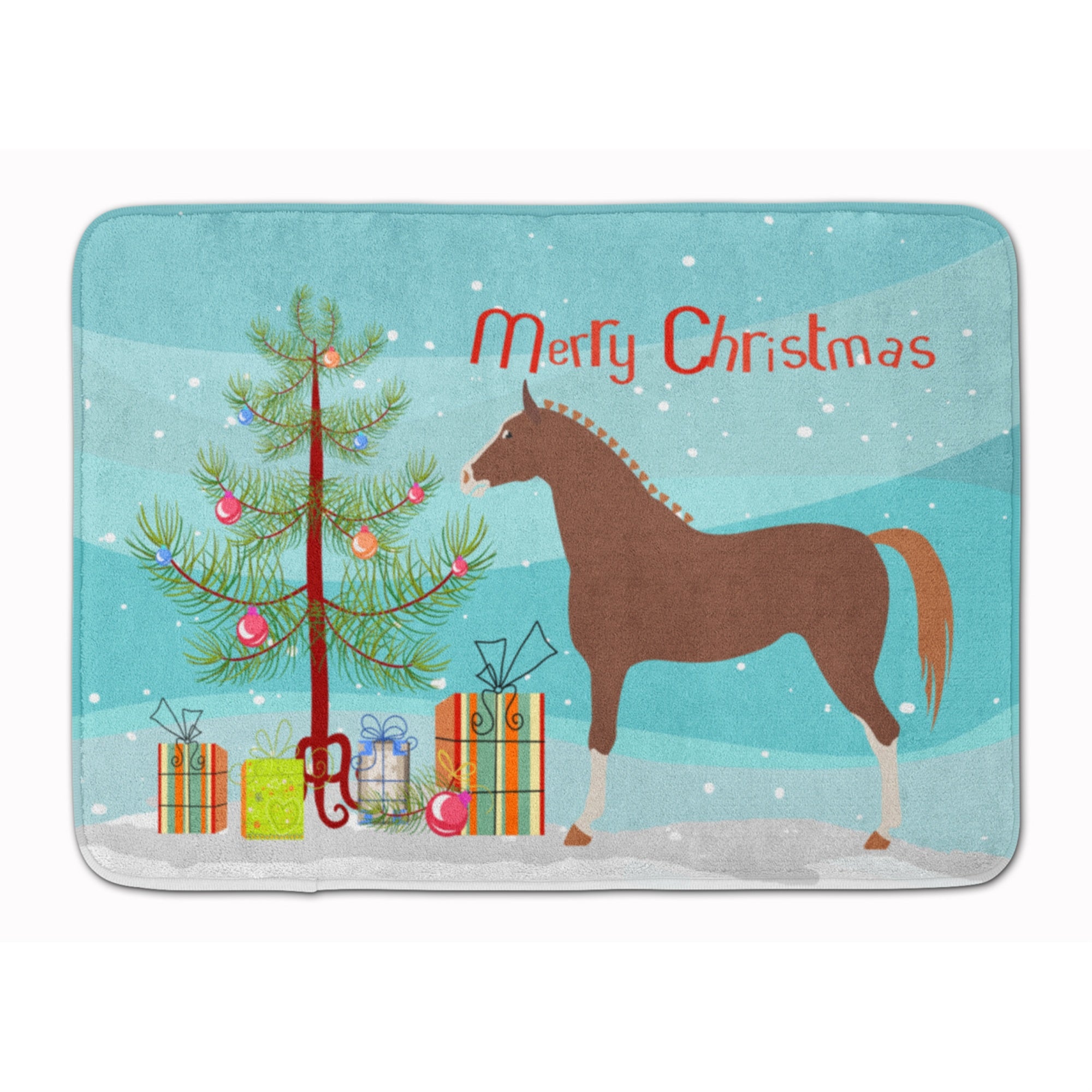 'Caroline'S Treasures Hannoverian Horse Christmas Floor Mat, 19'''' X 27'''', Multicolor''