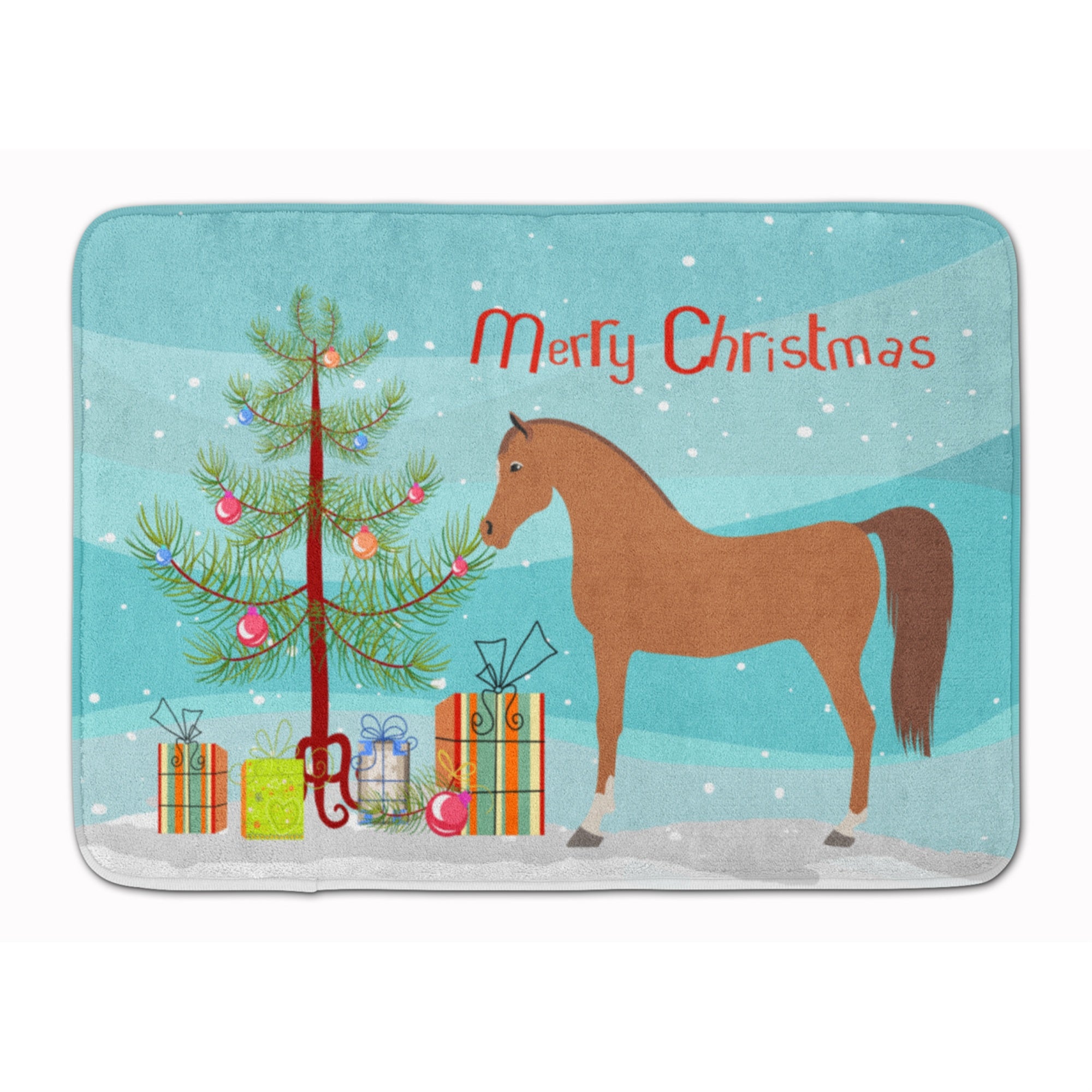 'Caroline'S Treasures Arabian Horse Christmas Floor Mat, 19'''' X 27'''', Multicolor''