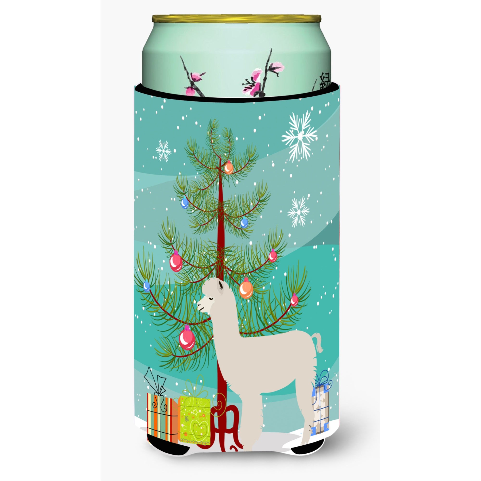 'Caroline'S Treasures Alpaca Christmas Decorative Can Hugger, Tall, Multicolor''