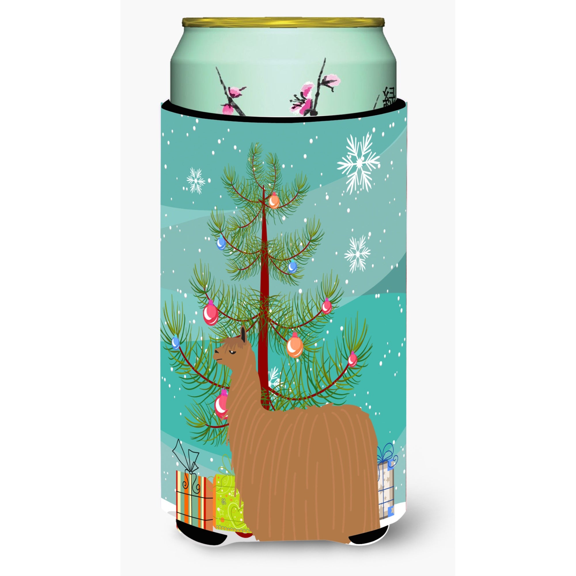 'Caroline'S Treasures Alpaca Suri Christmas Decorative Can Hugger, Tall, Multicolor''