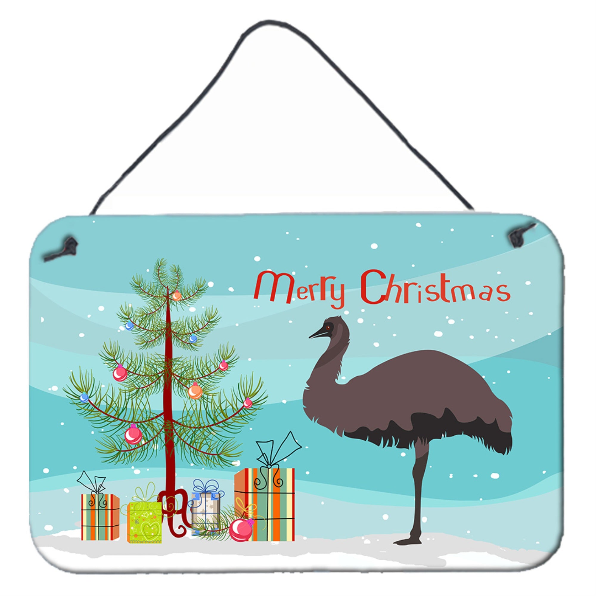 'Caroline'S Treasures Emu Christmas Metal Print, 8'''' X 12''''''