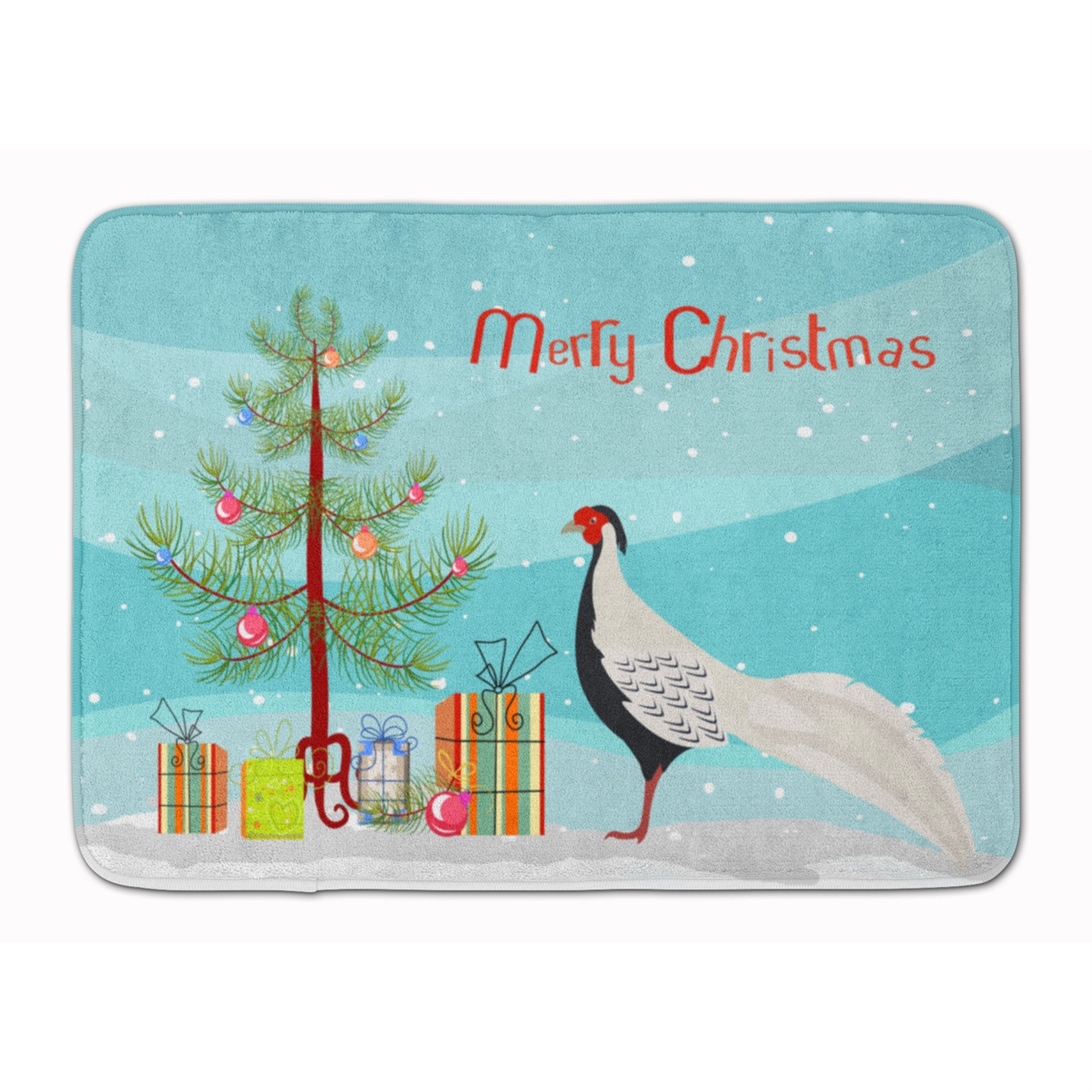 'Caroline'S Treasures Silver Pheasant Christmas Floor Mat, 19'''' X 27'''', Multicolor''