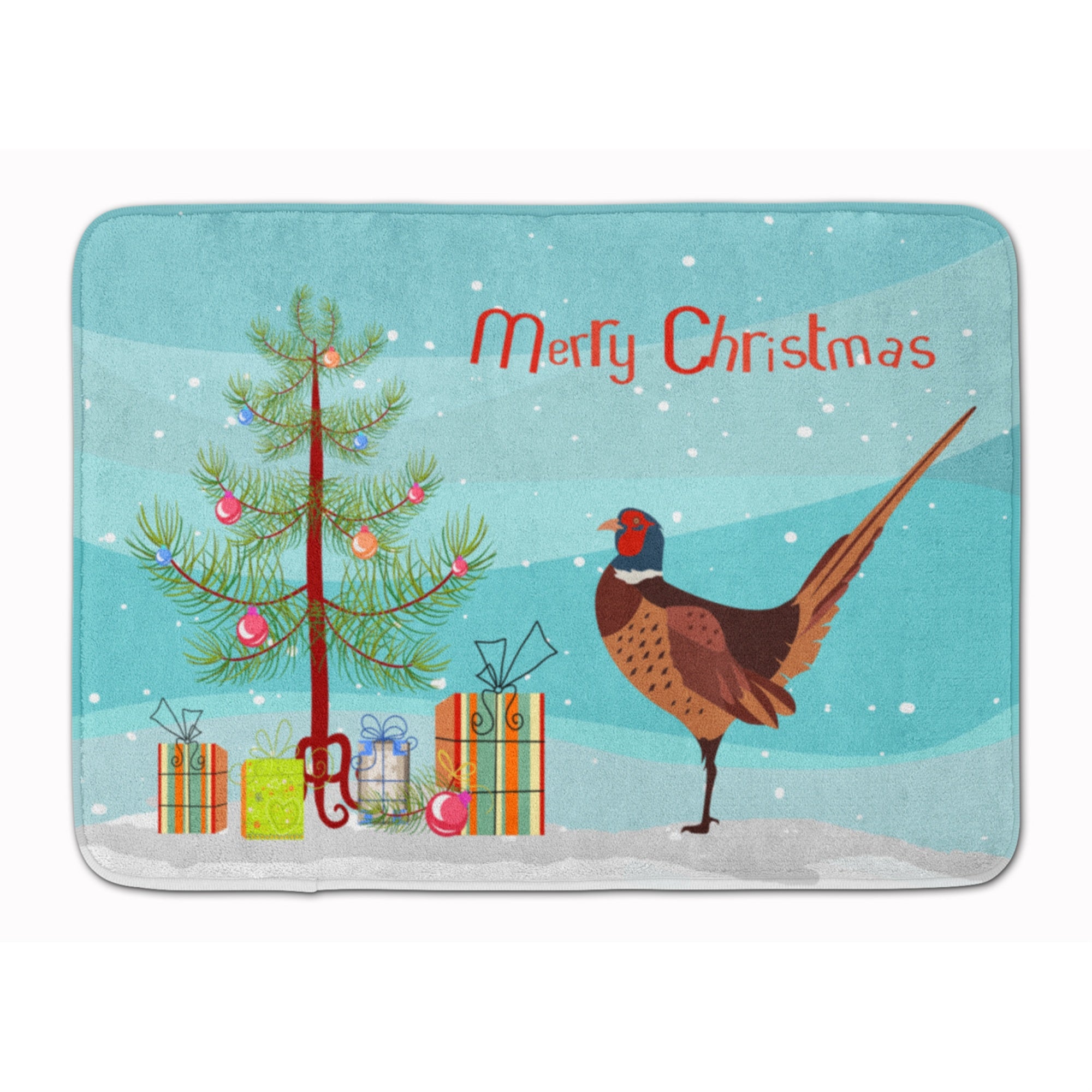 'Caroline'S Treasures Ring-Necked Common Pheasant Christmas Floor Mat, 19'''' X 27'''', Multicolor''