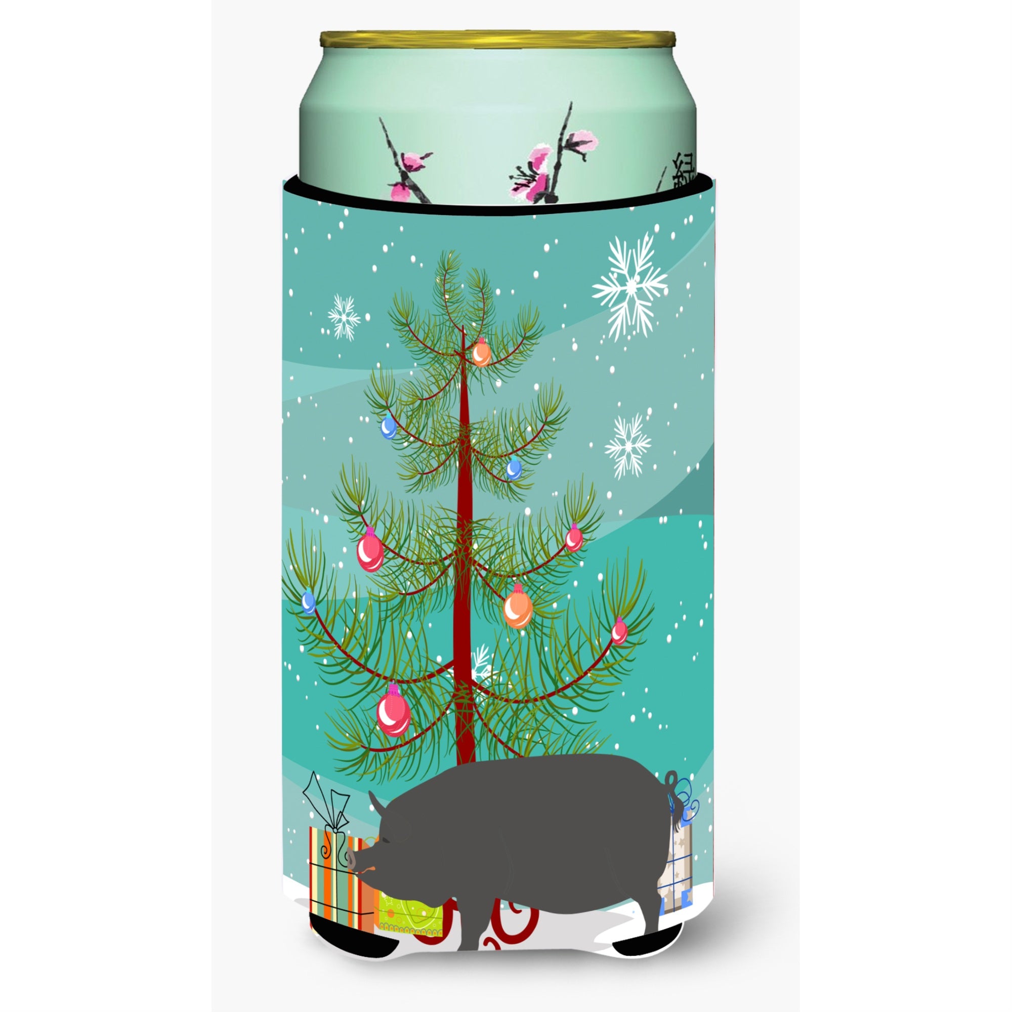 'Caroline'S Treasures Berkshire Pig Christmas Decorative Can Hugger, Tall, Multicolor''