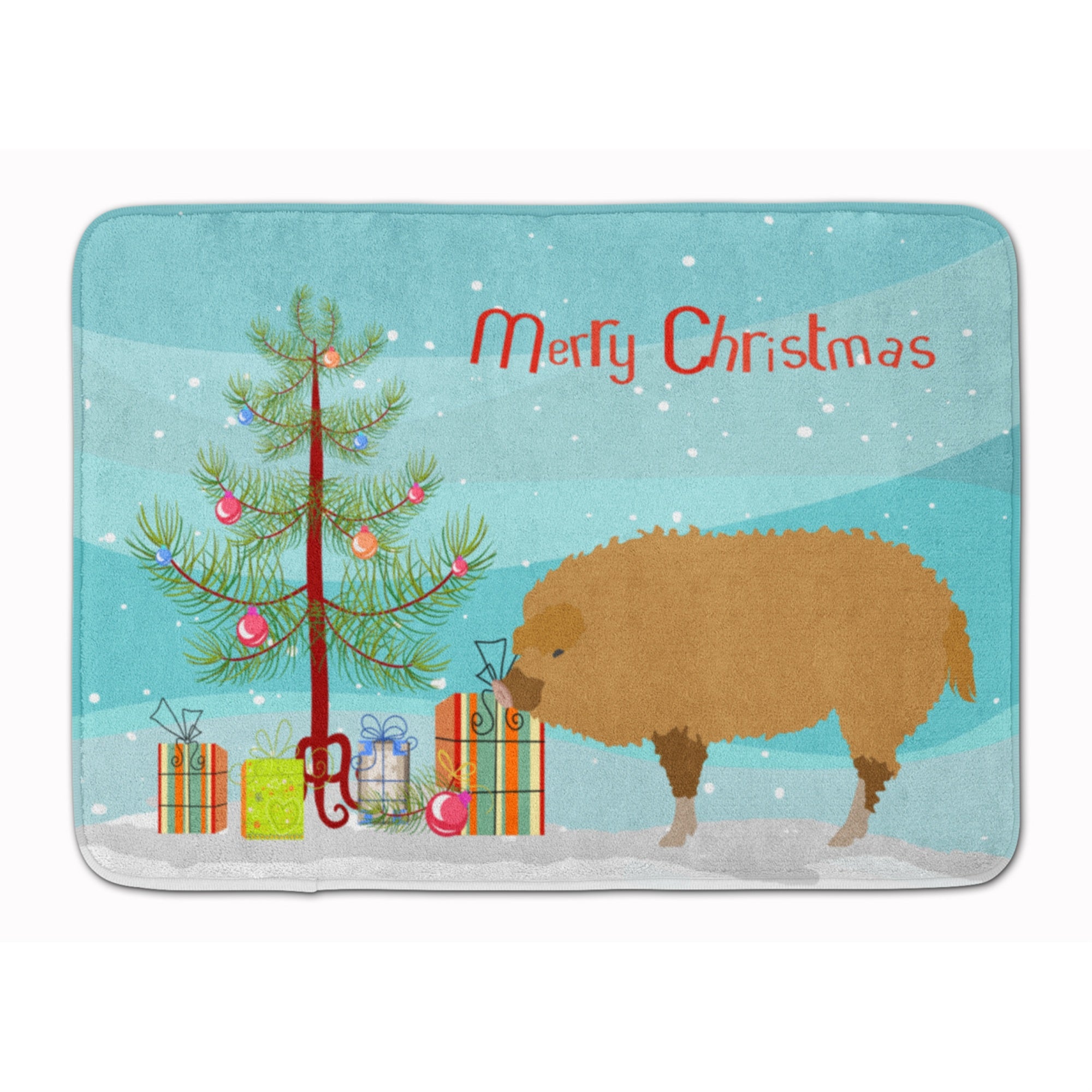 'Caroline'S Treasures Hungarian Mangalica Pig Christmas Floor Mat, 19'''' X 27'''', Multicolor''
