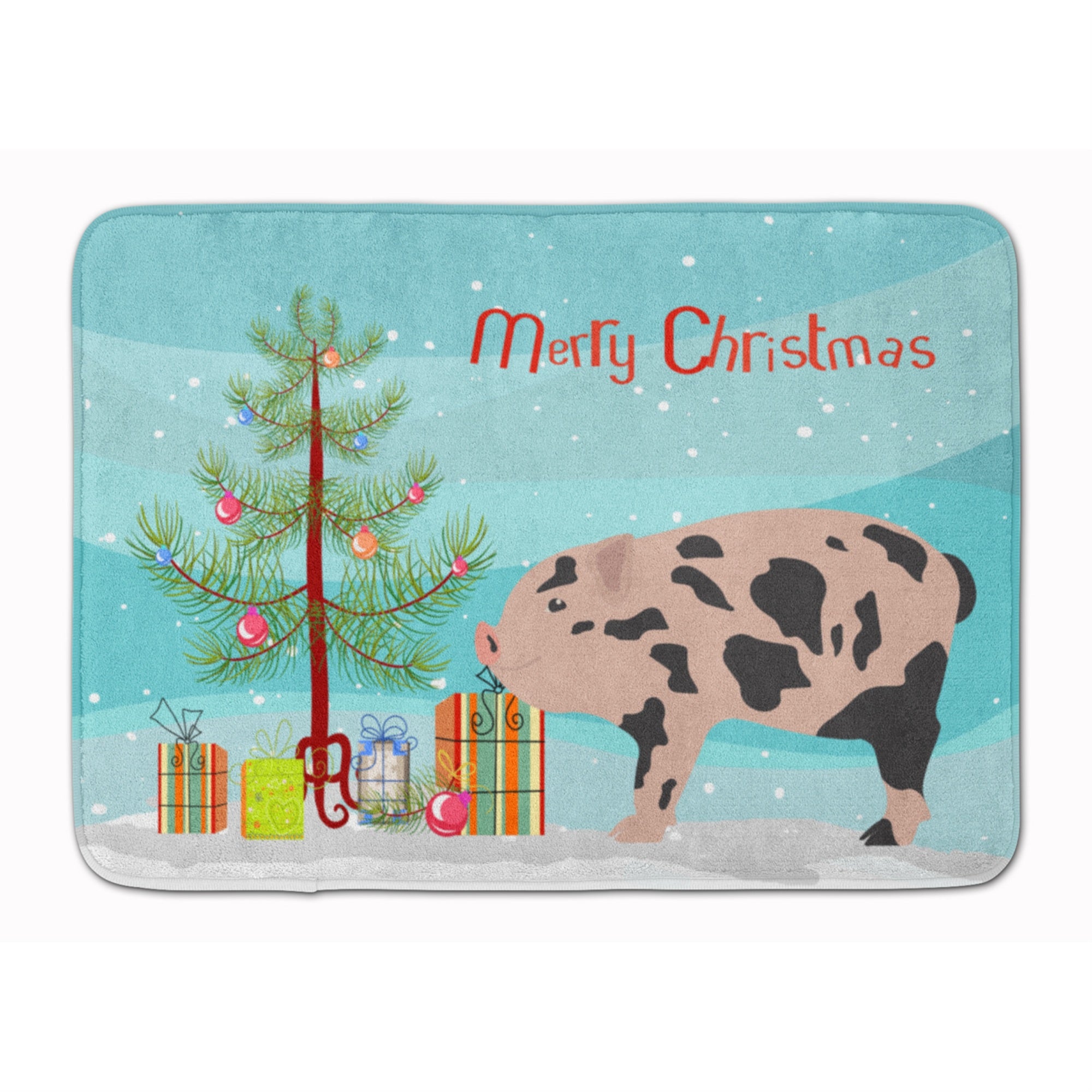 'Caroline'S Treasures Mini Miniature Pig Christmas Floor Mat, 19'''' X 27'''', Multicolor''