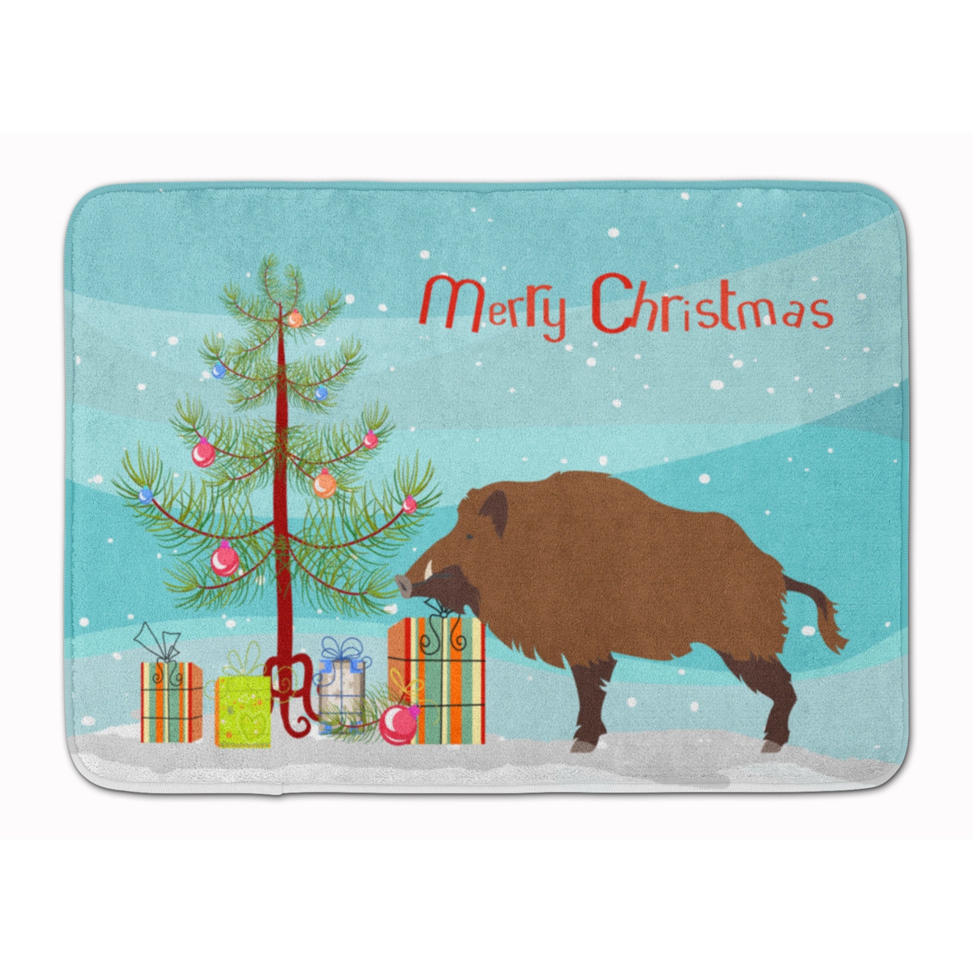 'Caroline'S Treasures Wild Boar Pig Christmas Floor Mat, 19'''' X 27'''', Multicolor''