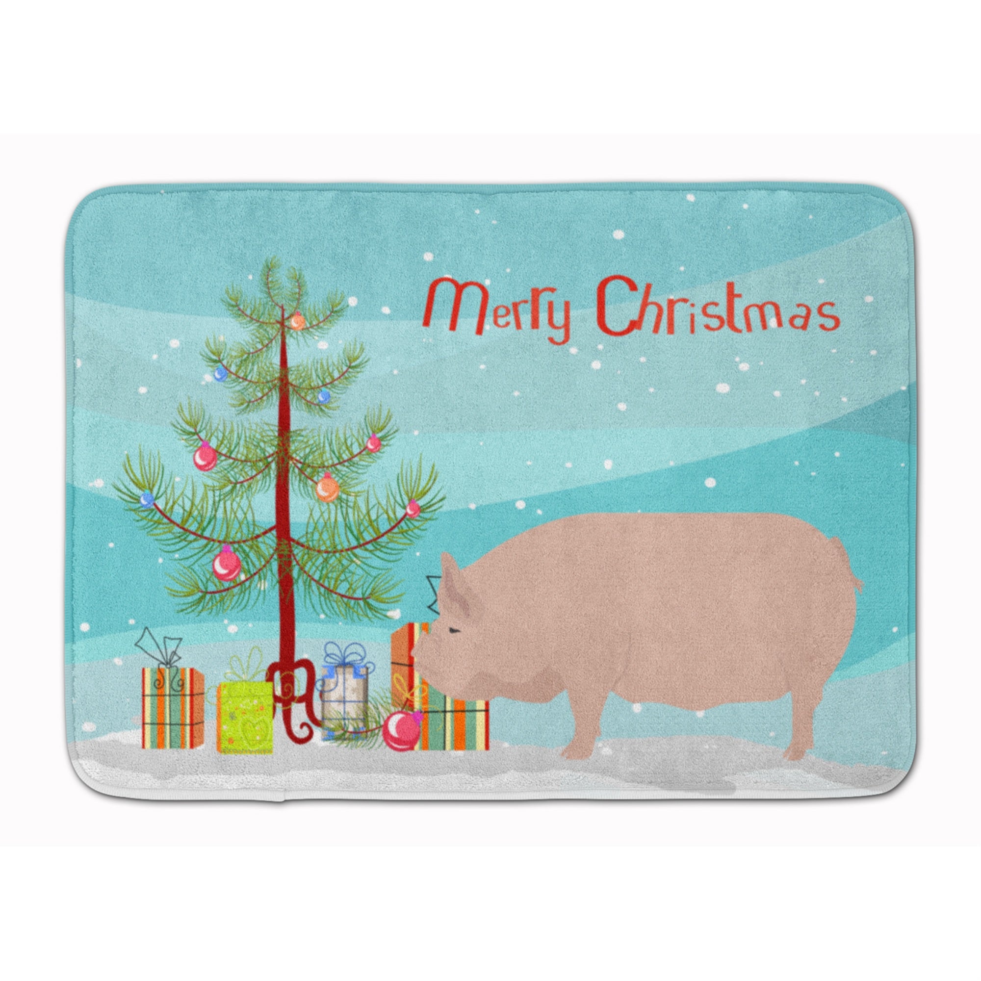'Caroline'S Treasures Welsh Pig Christmas Floor Mat, 19'''' X 27'''', Multicolor''