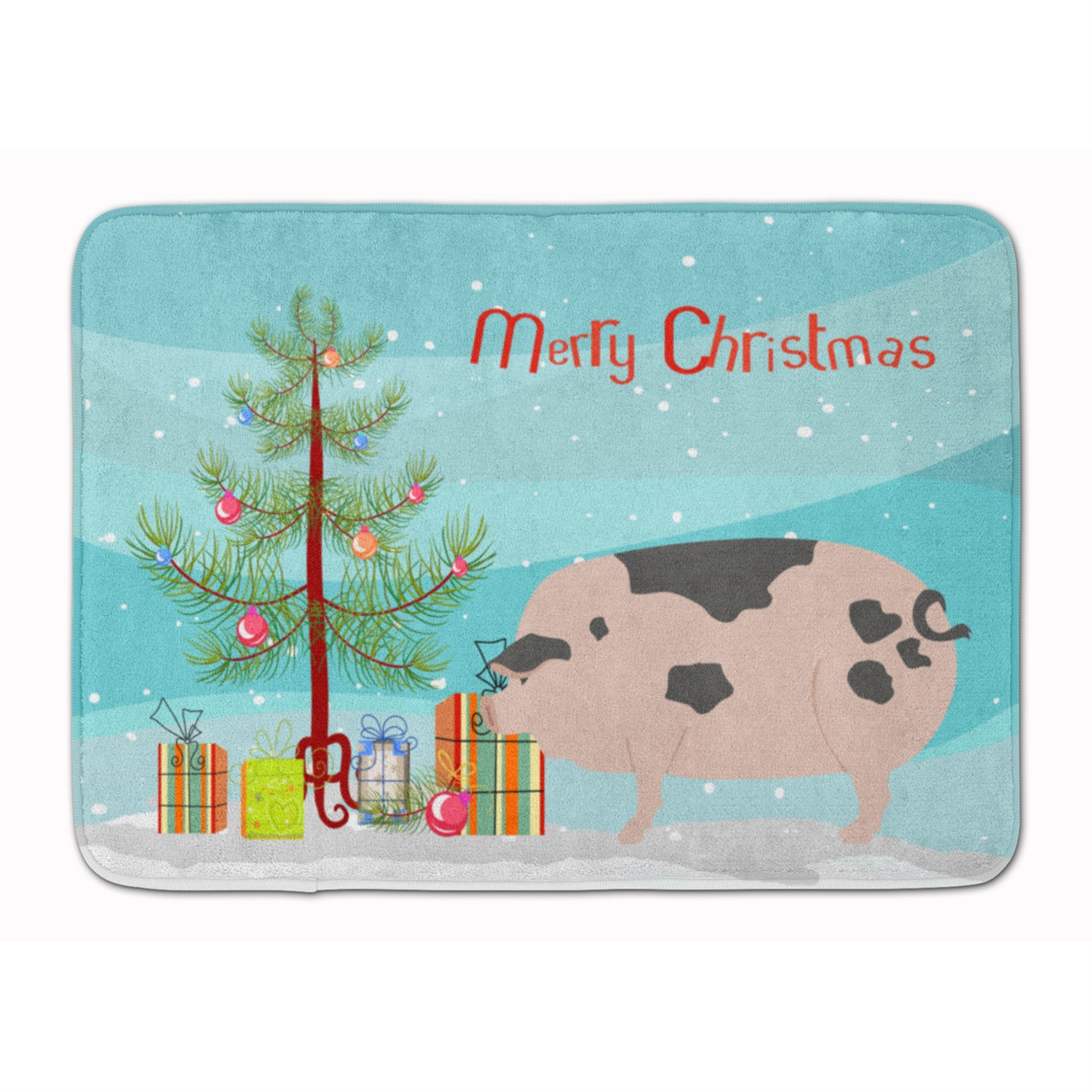'Caroline'S Treasures Gloucester Old Spot Pig Christmas Floor Mat, 19'''' X 27'''', Multicolor''