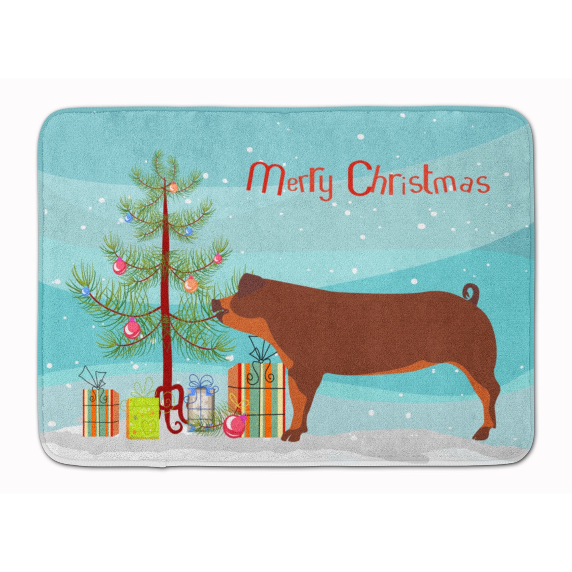 'Caroline'S Treasures Duroc Pig Christmas Floor Mat, 19'''' X 27'''', Multicolor''