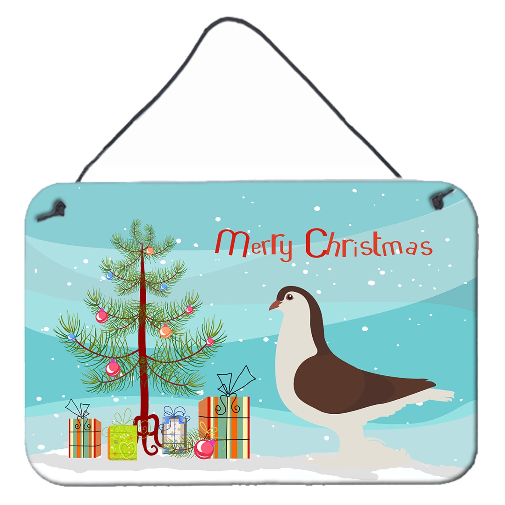 'Caroline'S Treasures Large Pigeon Christmas Metal Print, 8'''' X 12'''', Multicolor''