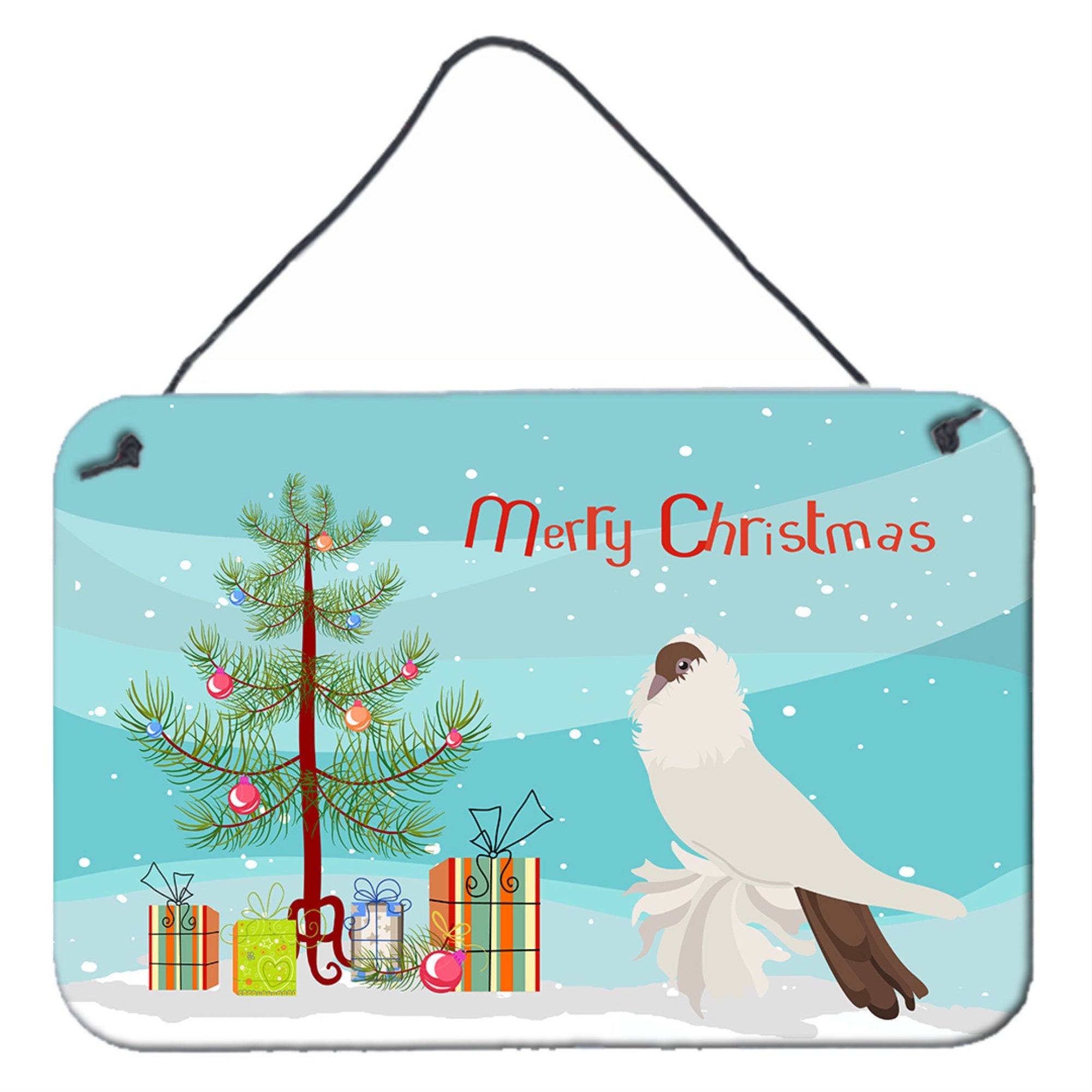 'Caroline'S Treasures German Helmet Pigeon Christmas Metal Print, 8'''' X 12'''', Multicolor''