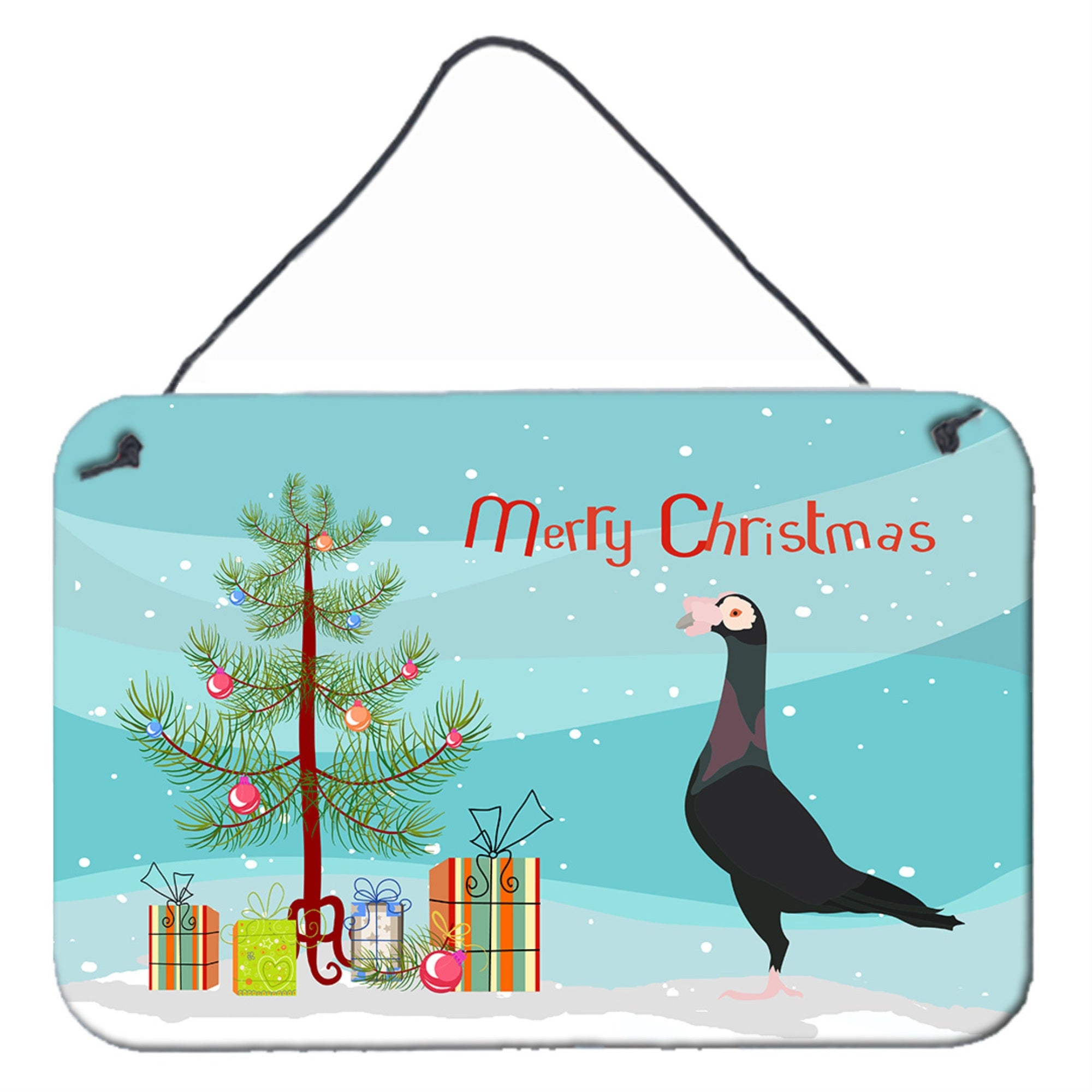 'Caroline'S Treasures English Carrier Pigeon Christmas Metal Print, 8'''' X 12'''', Multicolor''