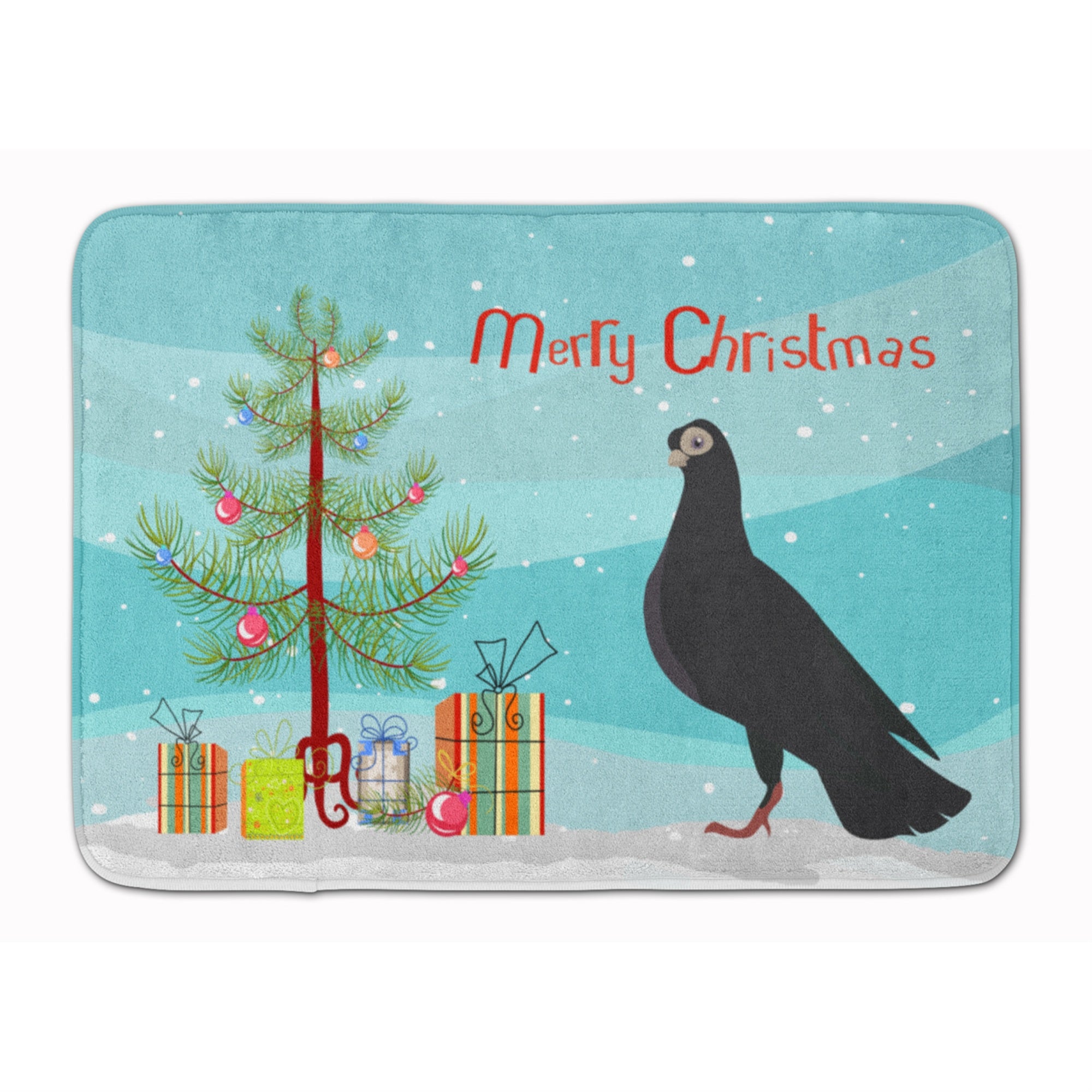 'Caroline'S Treasures Budapest Highflyer Pigeon Christmas Floor Mat, 19'''' X 27'''', Multicolor''