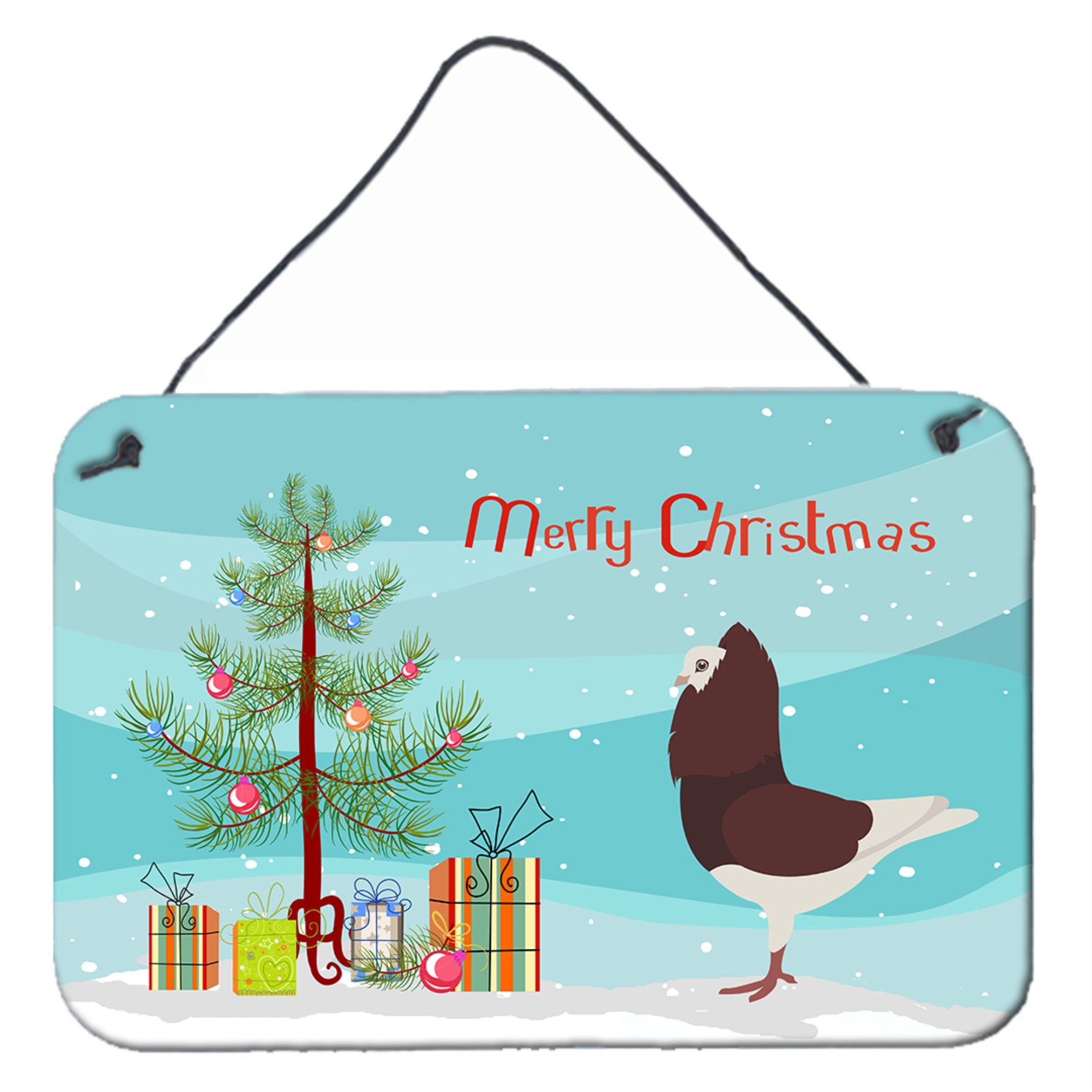 'Caroline'S Treasures Capuchin Red Pigeon Christmas Metal Print, 8'''' X 12'''', Multicolor''